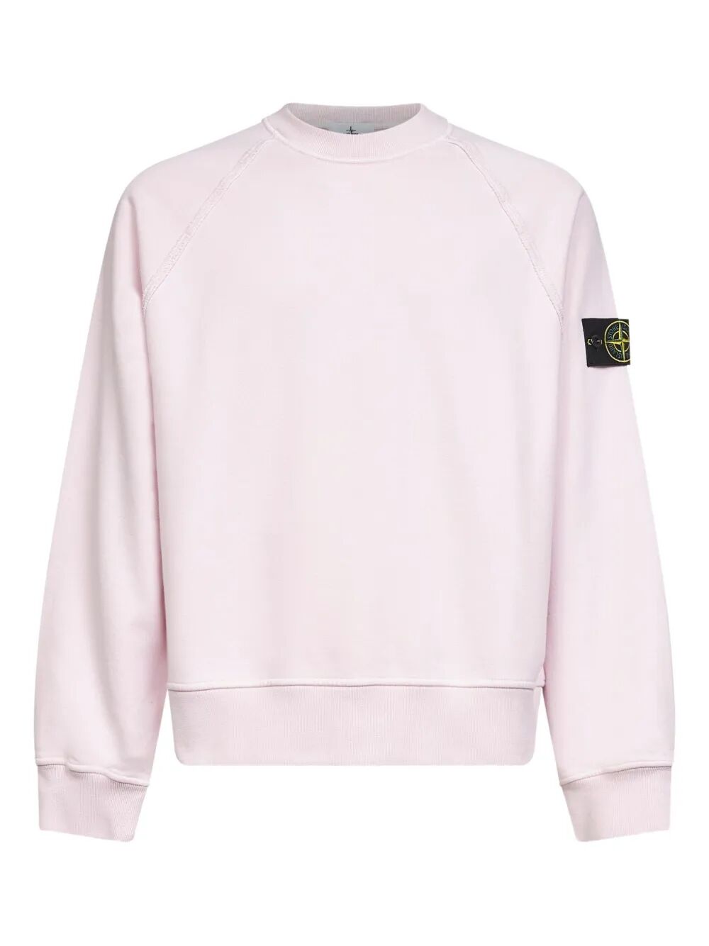 STONE ISLAND Oversized Fit Crewneck Sweatshirt in Brushed Organic Cotton Fleece