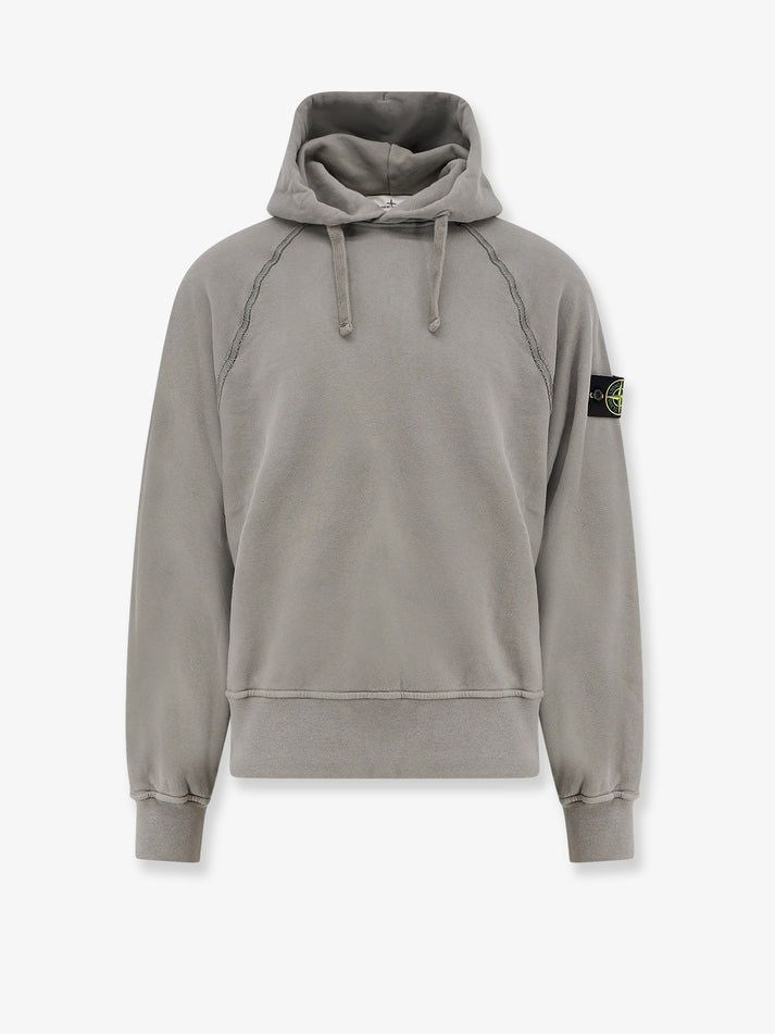 STONE ISLAND Logo Cotton Hoodie for Men - FW25 Collection