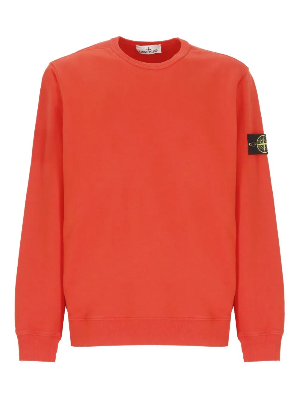 STONE ISLAND Men's Cotton Sweatshirt with Logo Patch