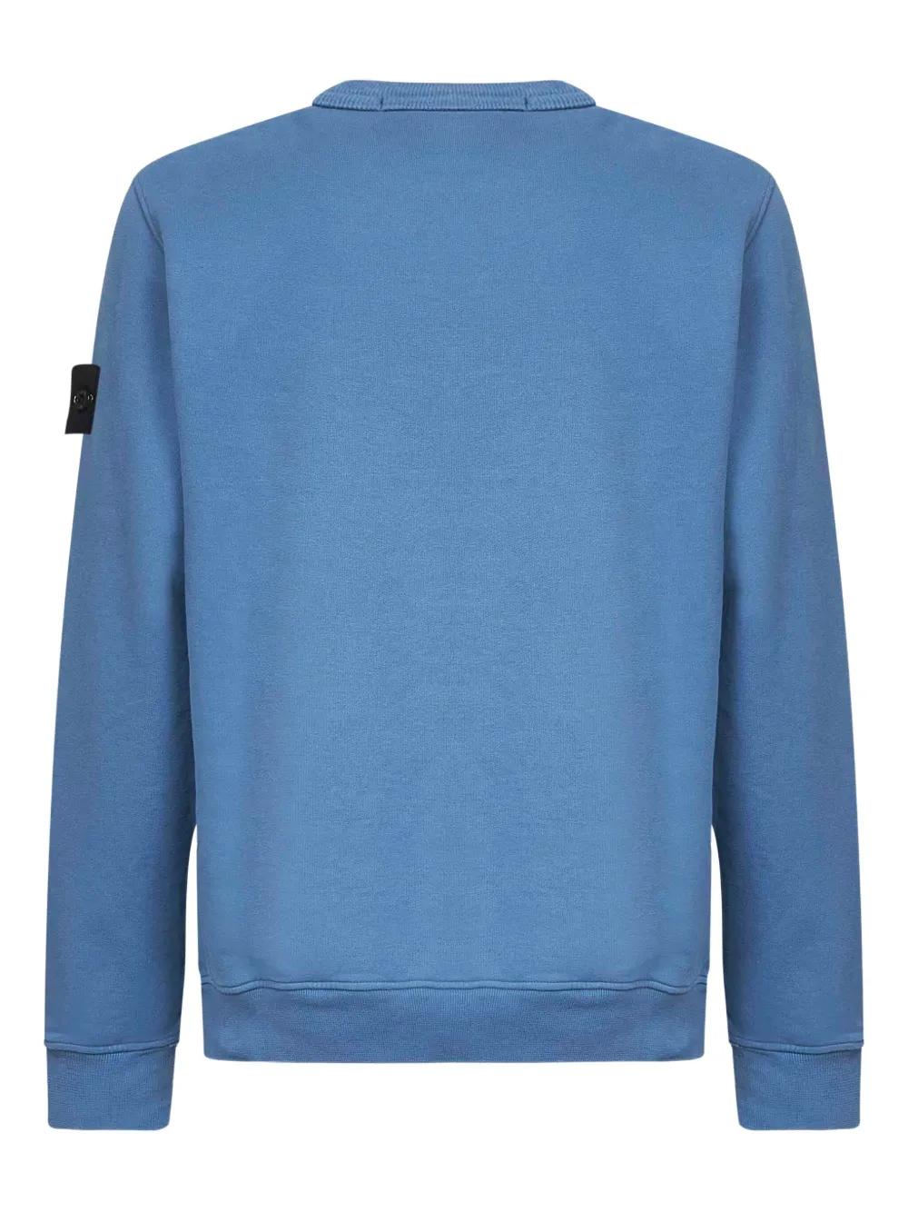 STONE ISLAND Ribbed Round Neck Sweatshirt