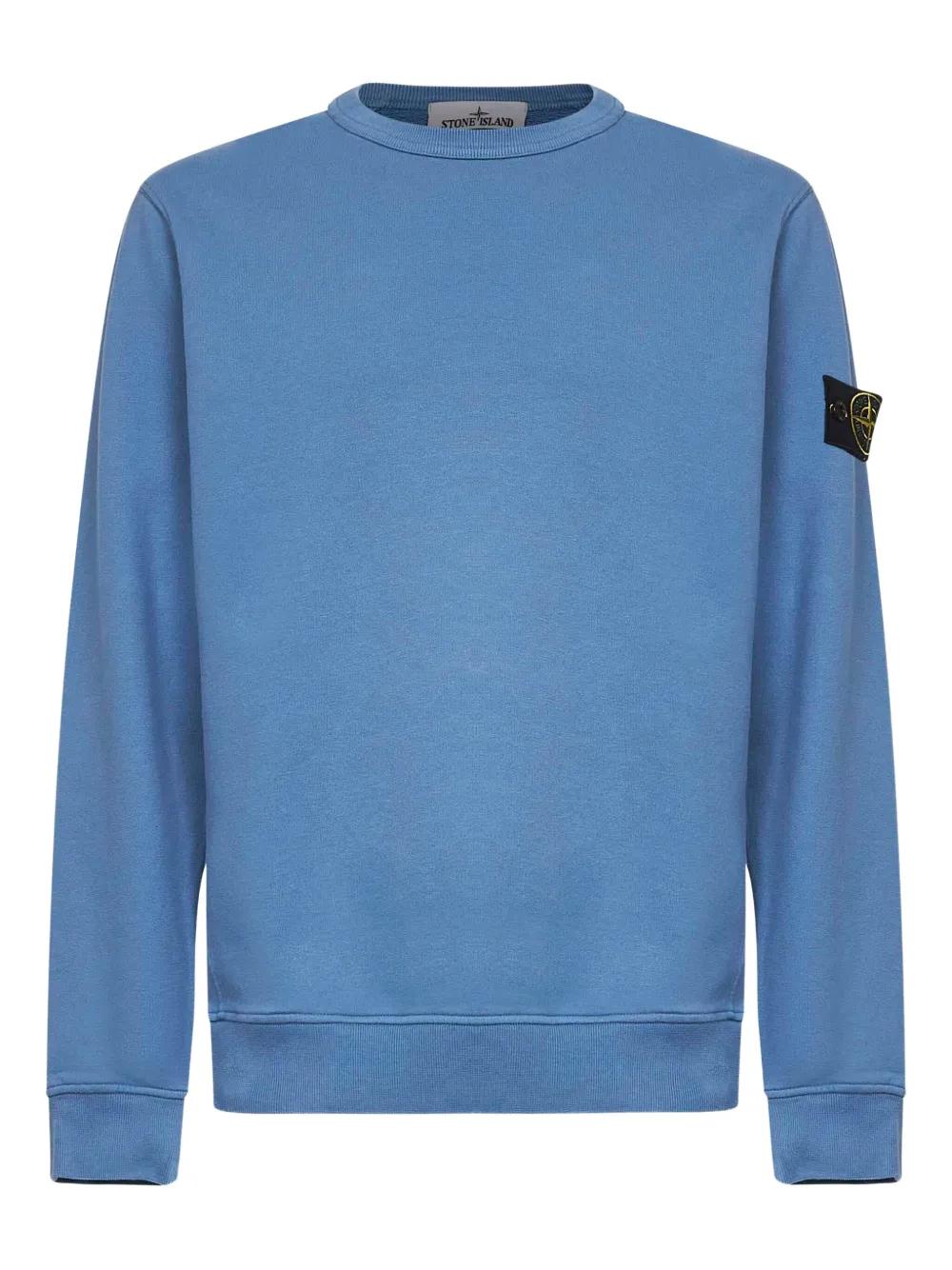 STONE ISLAND Men's Classic Sweatshirt with Ribbed Details - Size M