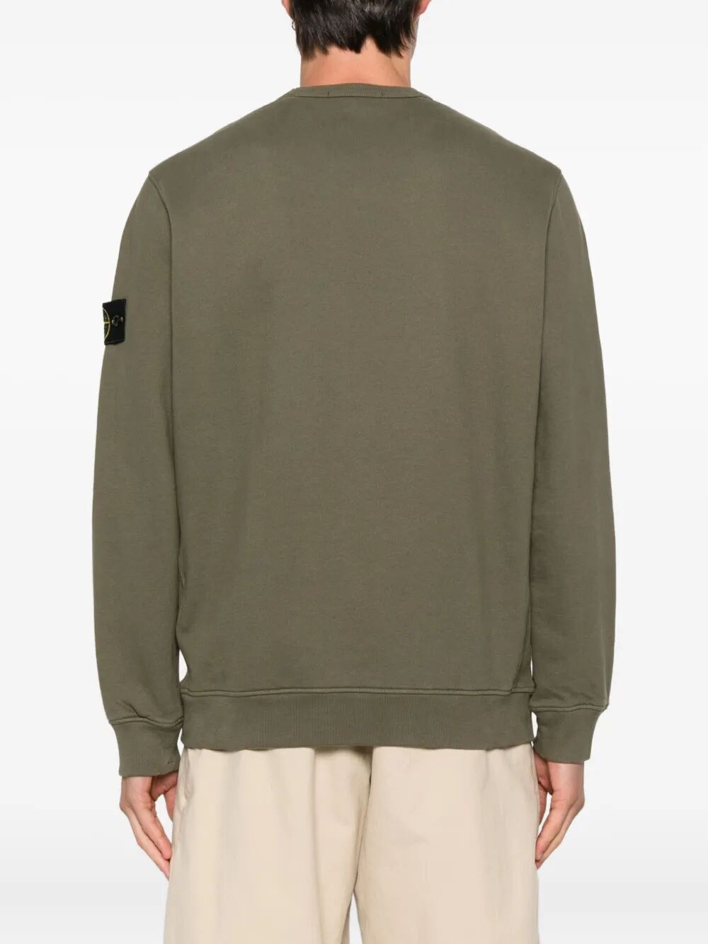 STONE ISLAND Organic Cotton Fleece Sweatshirt for Men - Size L