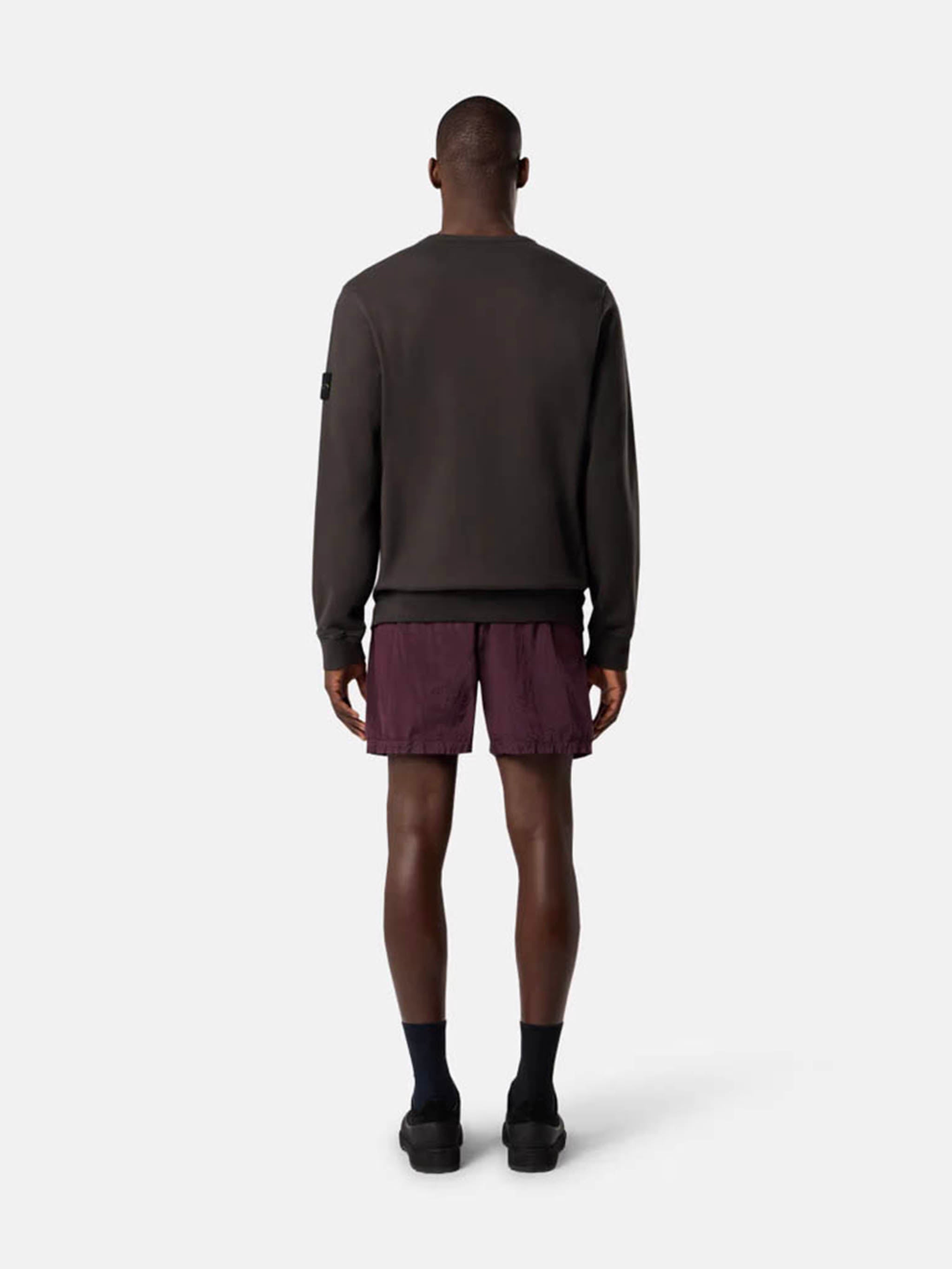 STONE ISLAND Men's Classic Sweatshirt with Ribbed Detail - Size M