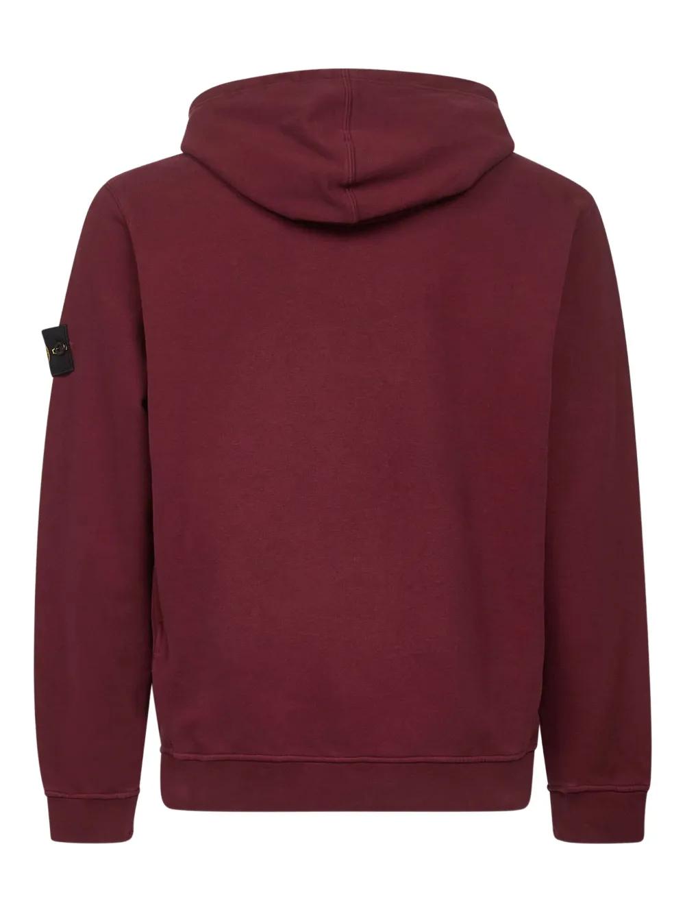 STONE ISLAND Brushed Organic Cotton Fleece Garment Dyed Hoodie Sweater - Men
