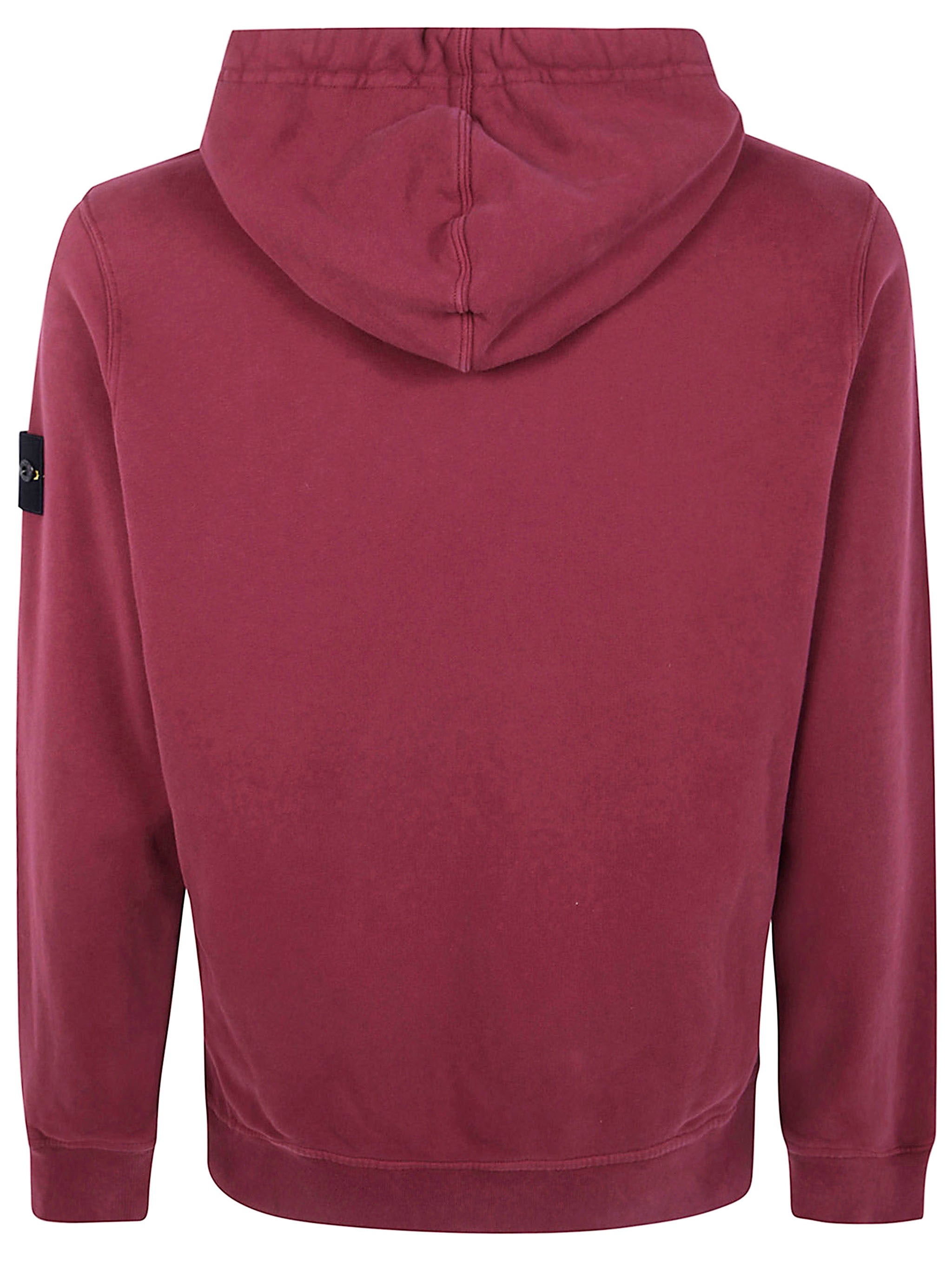 STONE ISLAND Brushed Organic Cotton Fleece Garment Dyed Hoodie Sweater - Men
