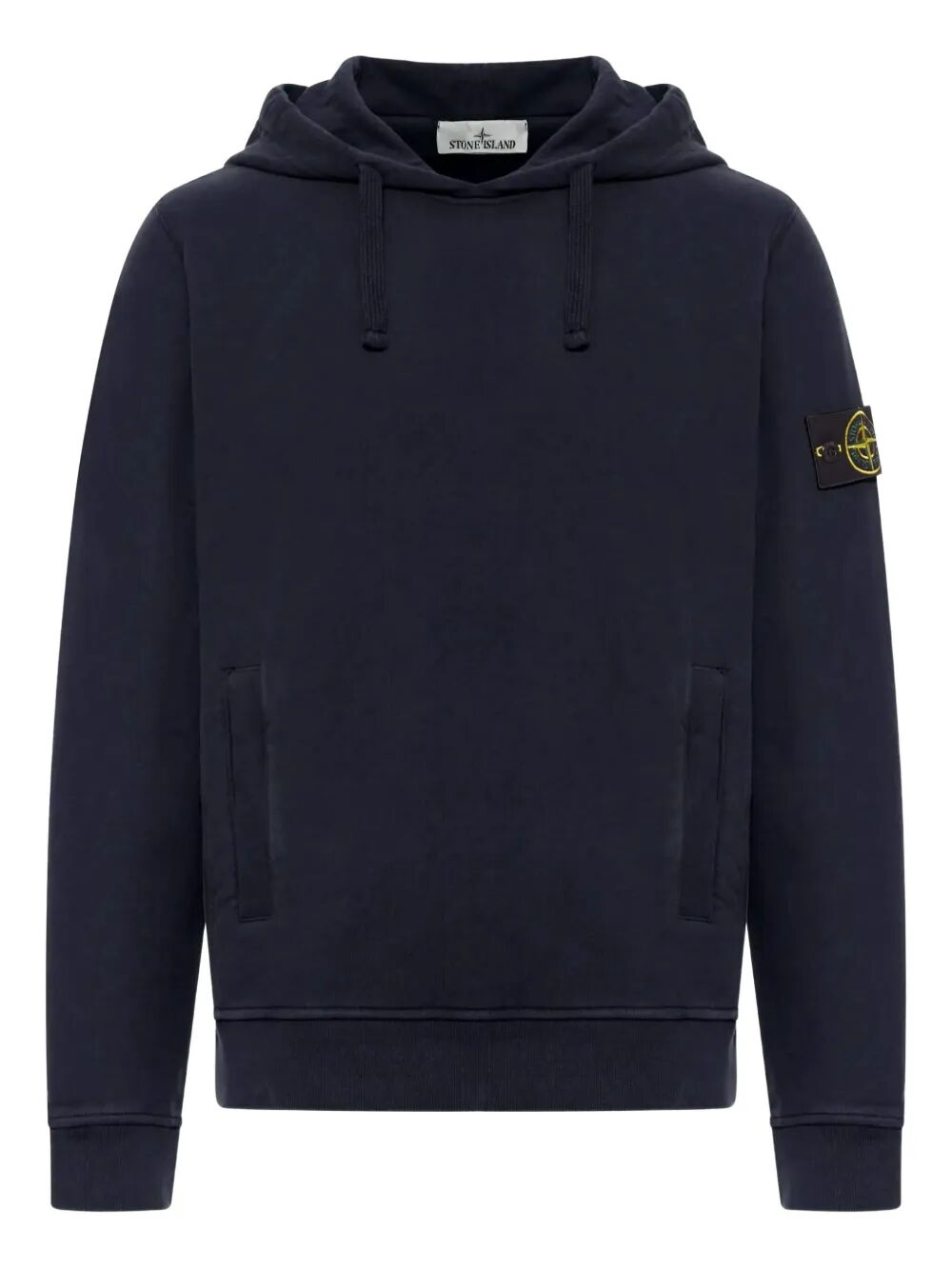 STONE ISLAND Men's Classic Hoodie with Drawstring and Pouch Pocket - Size M