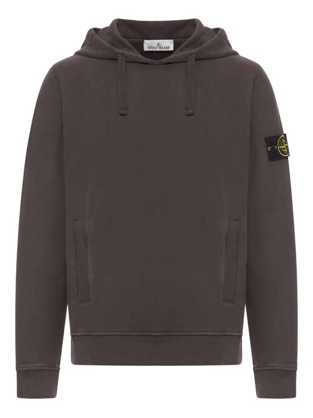 STONE ISLAND Brushed Organic Cotton Fleece Hoodie