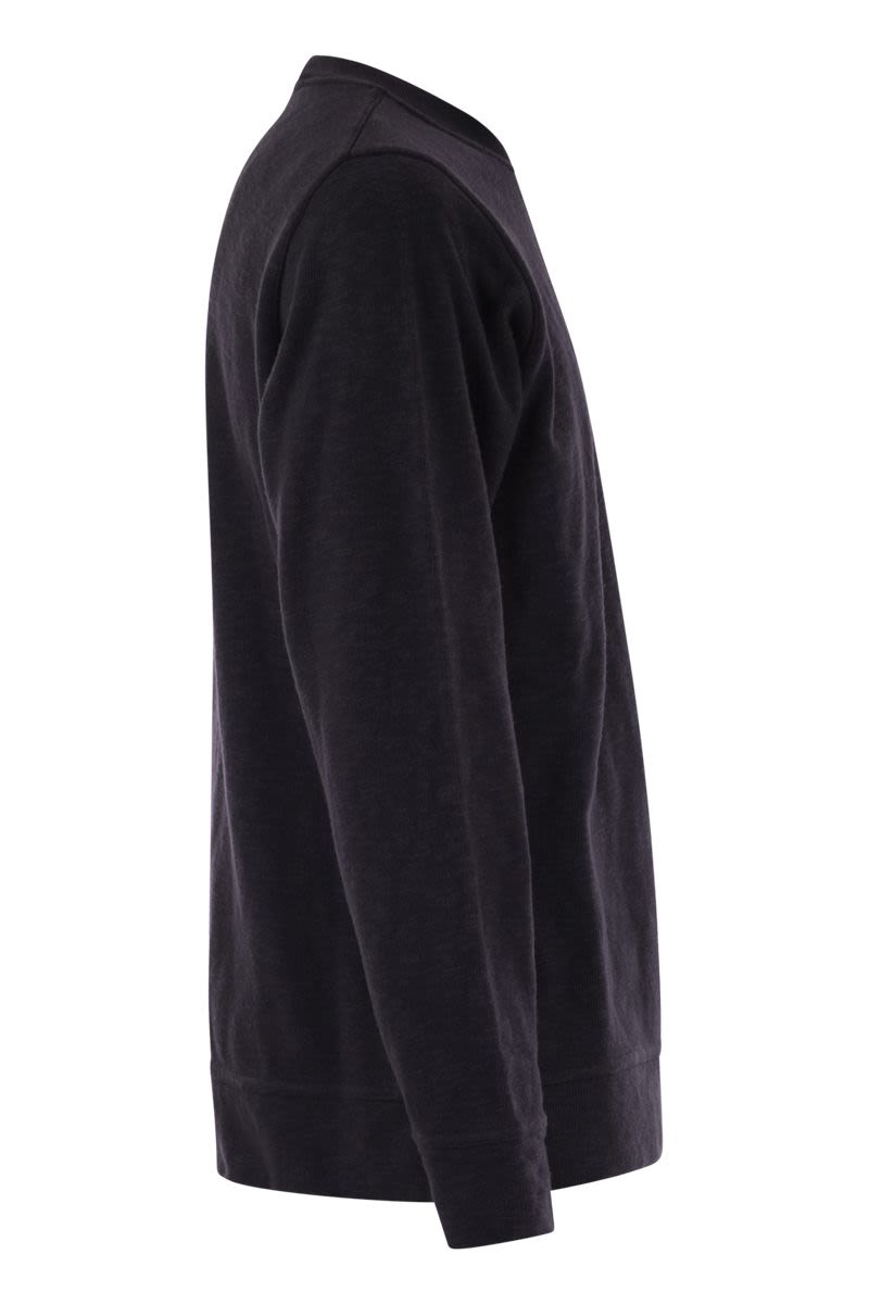 STONE ISLAND Cotton Crewneck Sweatshirt