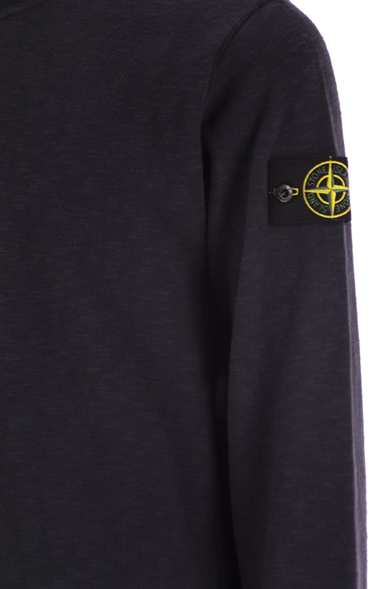 STONE ISLAND Cotton Crewneck Sweatshirt