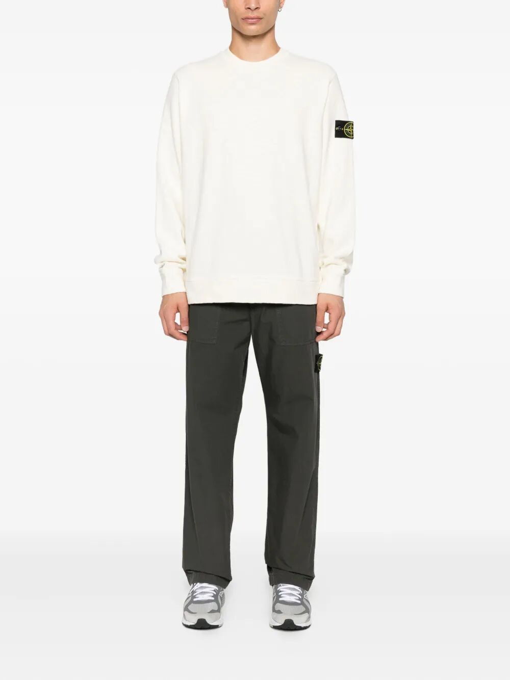 STONE ISLAND Cotton Crewneck Sweatshirt for Men