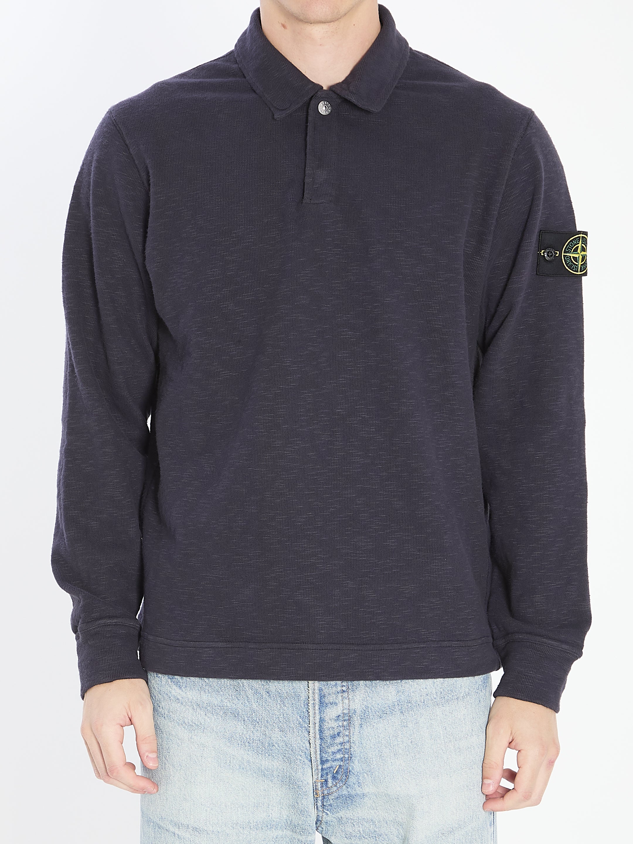 STONE ISLAND Long-Sleeve Polo Shirt