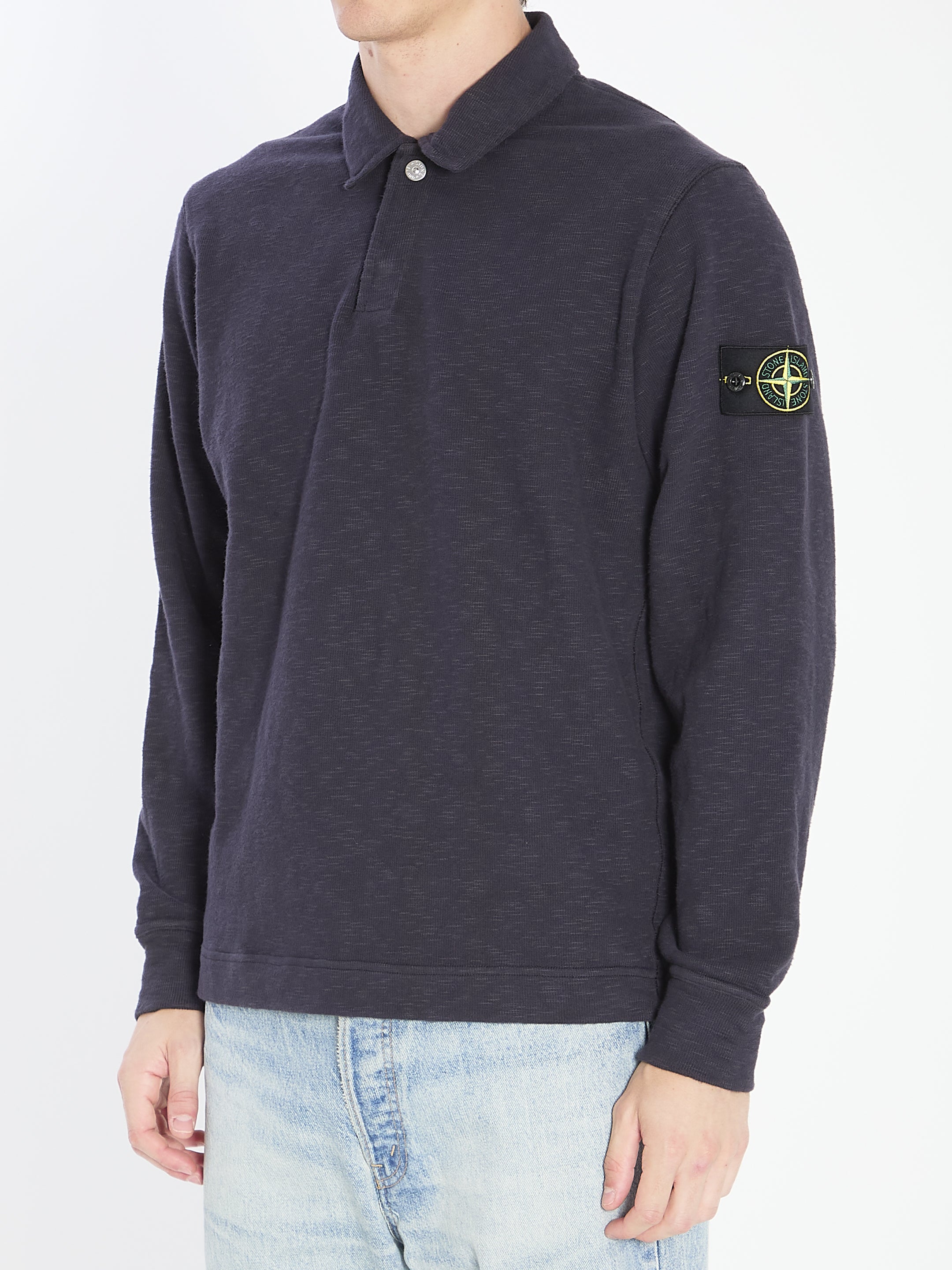 STONE ISLAND Long-Sleeve Polo Shirt
