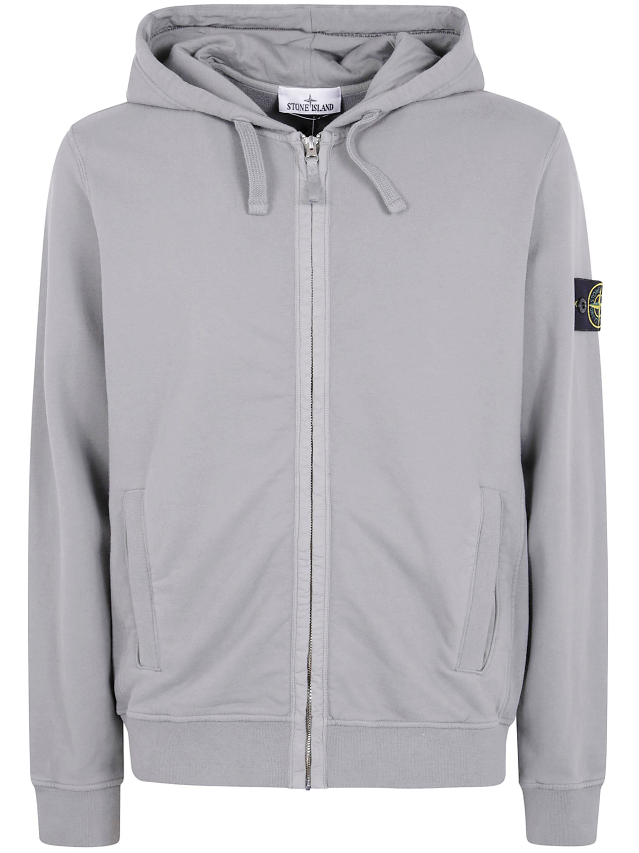 STONE ISLAND Brushed Organic Cotton Fleece Garment Dyed Hoodie Sweater - Men’s