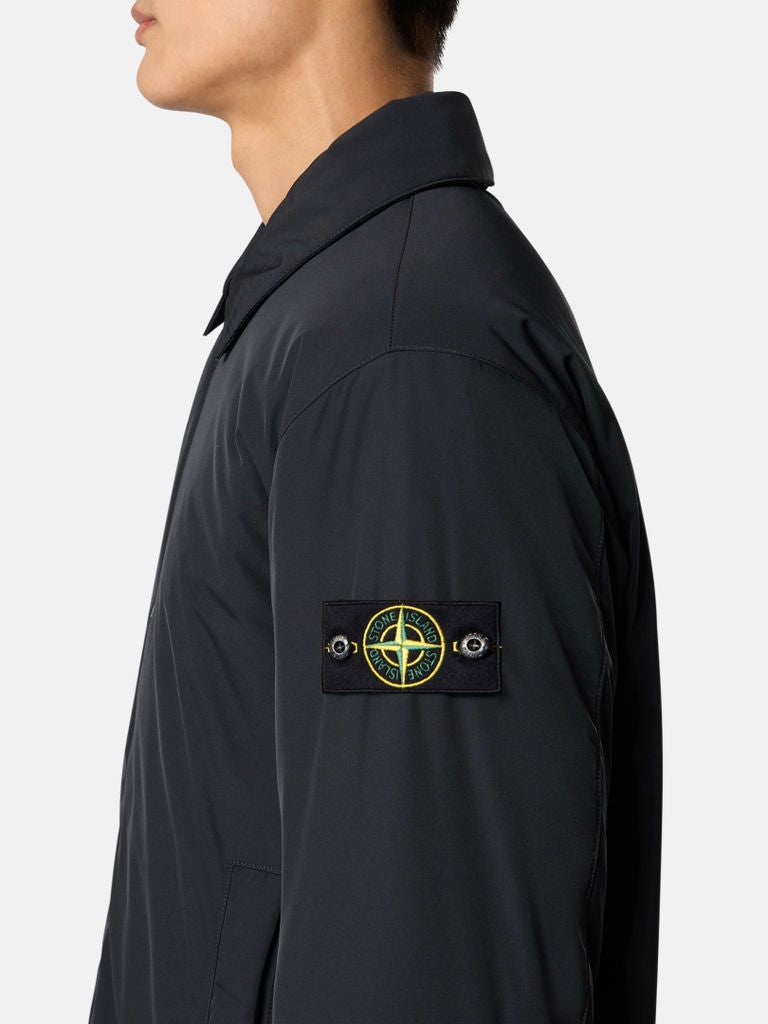 STONE ISLAND Padded Car Jacket with Anti-Drip and Snap Pockets - FW25