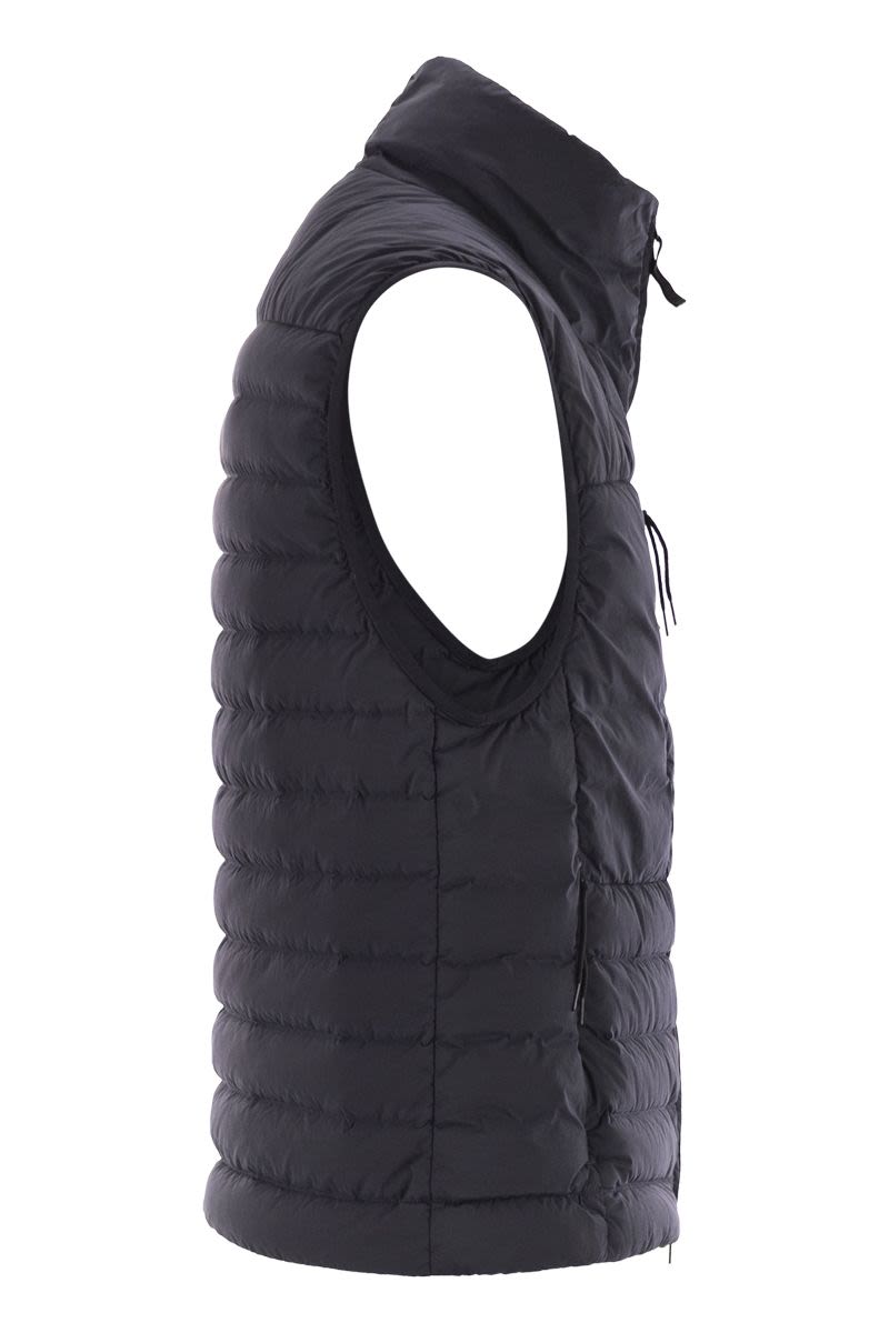 STONE ISLAND Quilted Nylon Down Vest for Men - High Neck, Sleeveless
