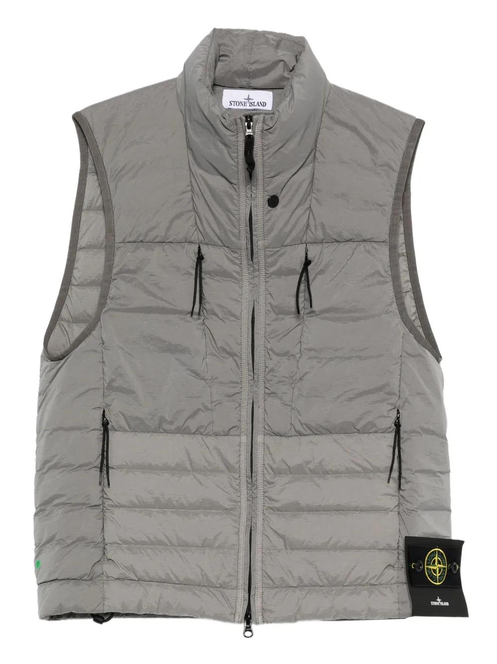 STONE ISLAND Quilted Zip-Up Vest for Men - FW25