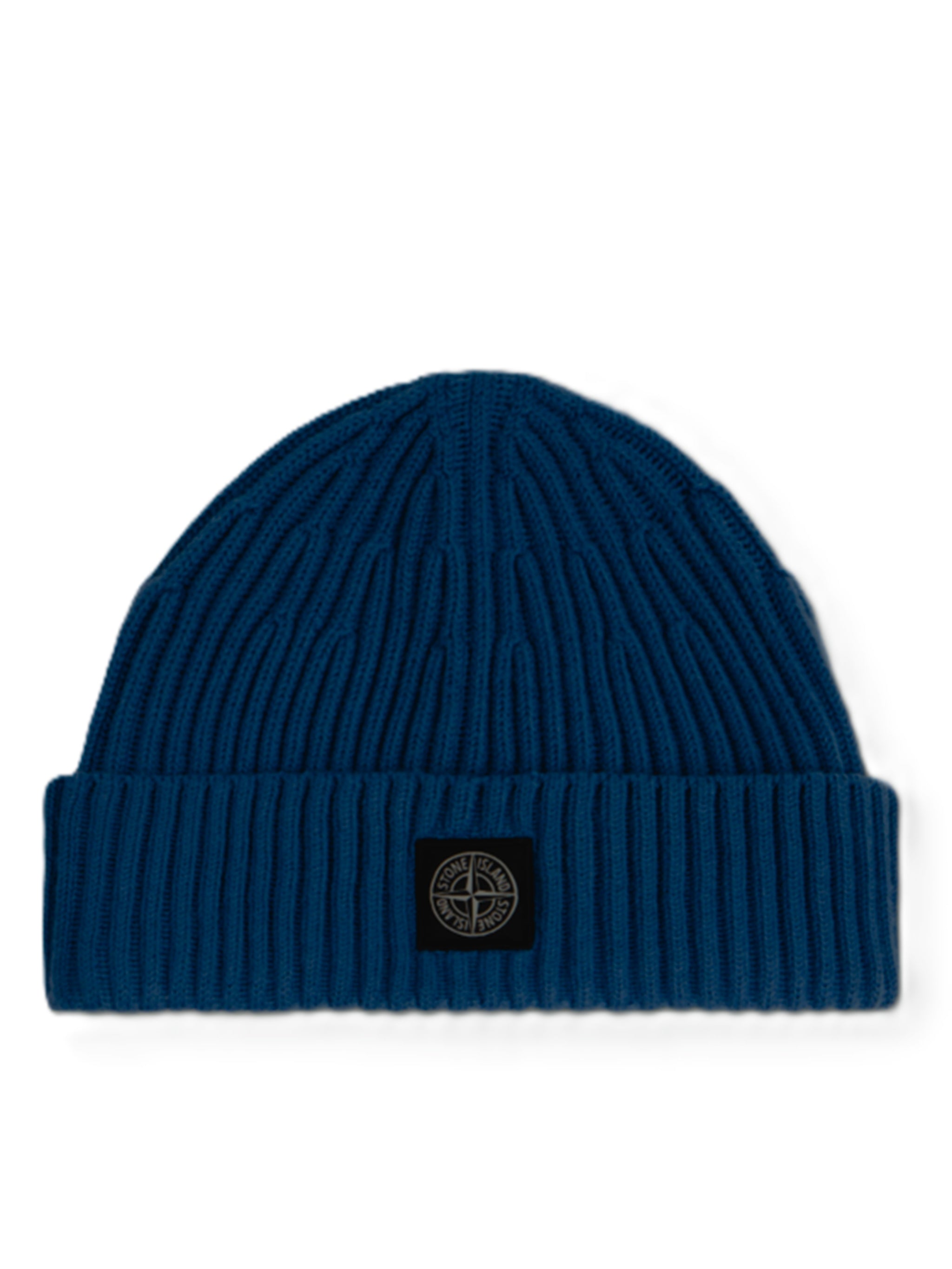 STONE ISLAND Full Rib Wool Beanie for Men