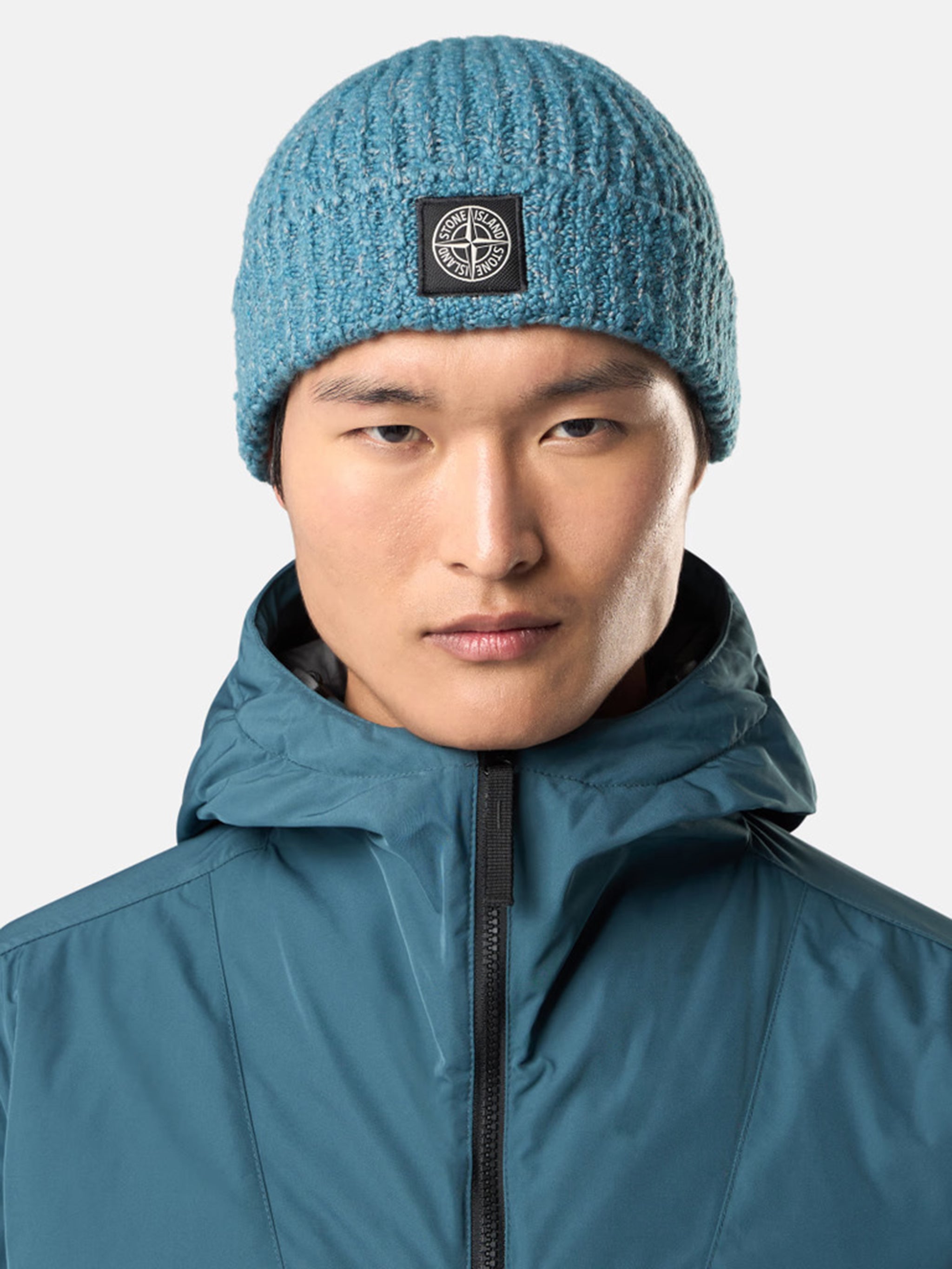 STONE ISLAND Classic Beanie with Logo Patch