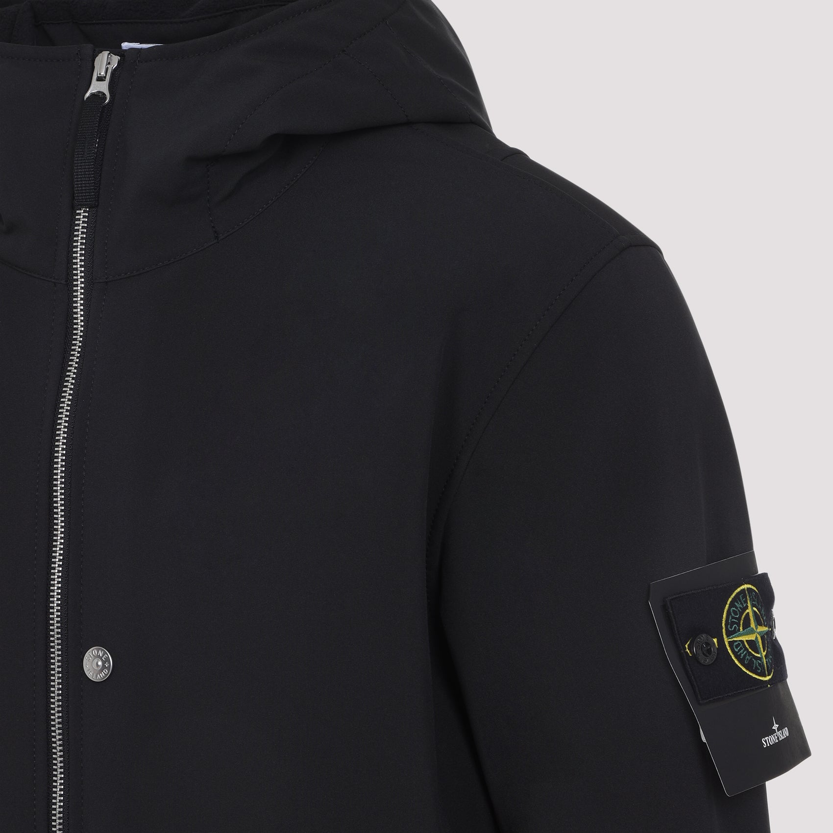 STONE ISLAND Lightweight Hooded Jacket with Weatherproof Membrane - Men's Outdoor Wear
