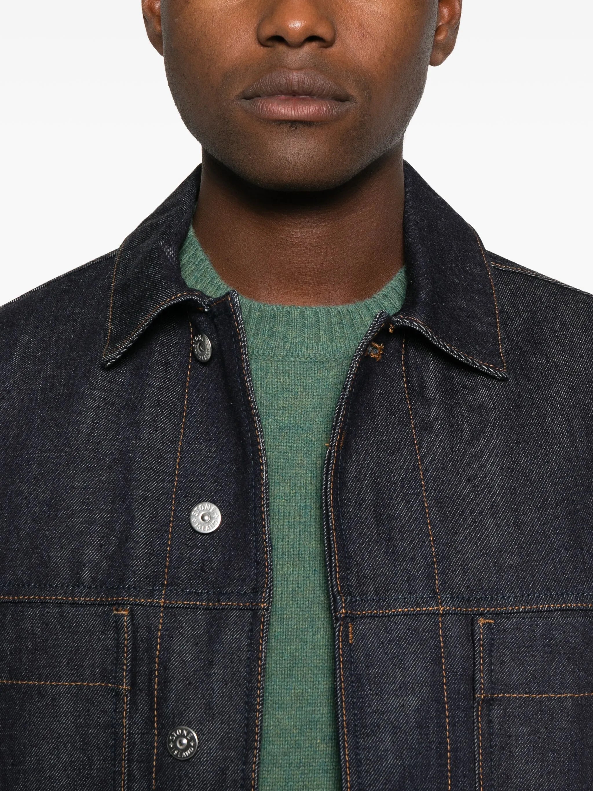 STONE ISLAND Classic Denim Jacket for Men