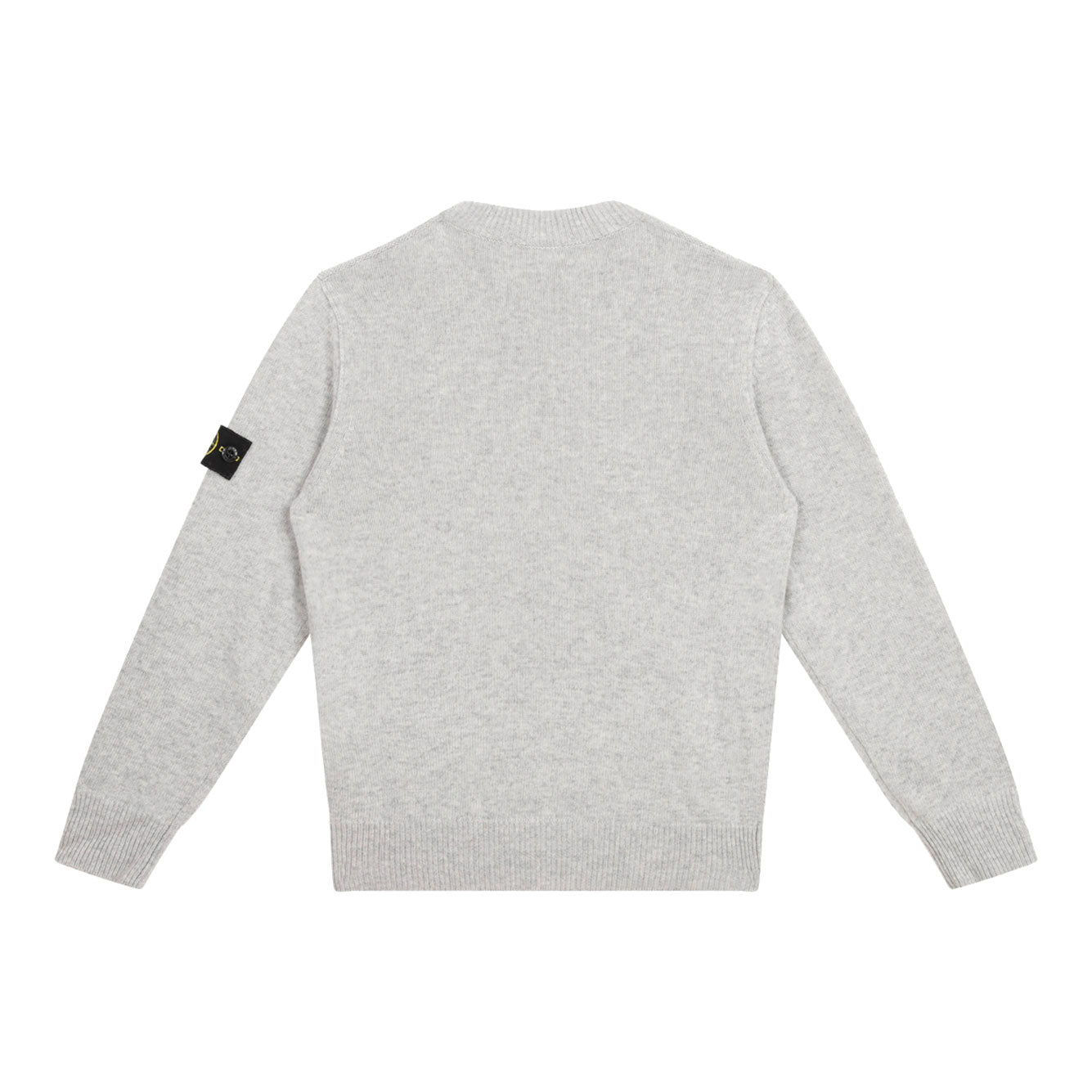 STONE ISLAND Melange Grey Wool Cashmere Sweater for Boys - Winter 2025