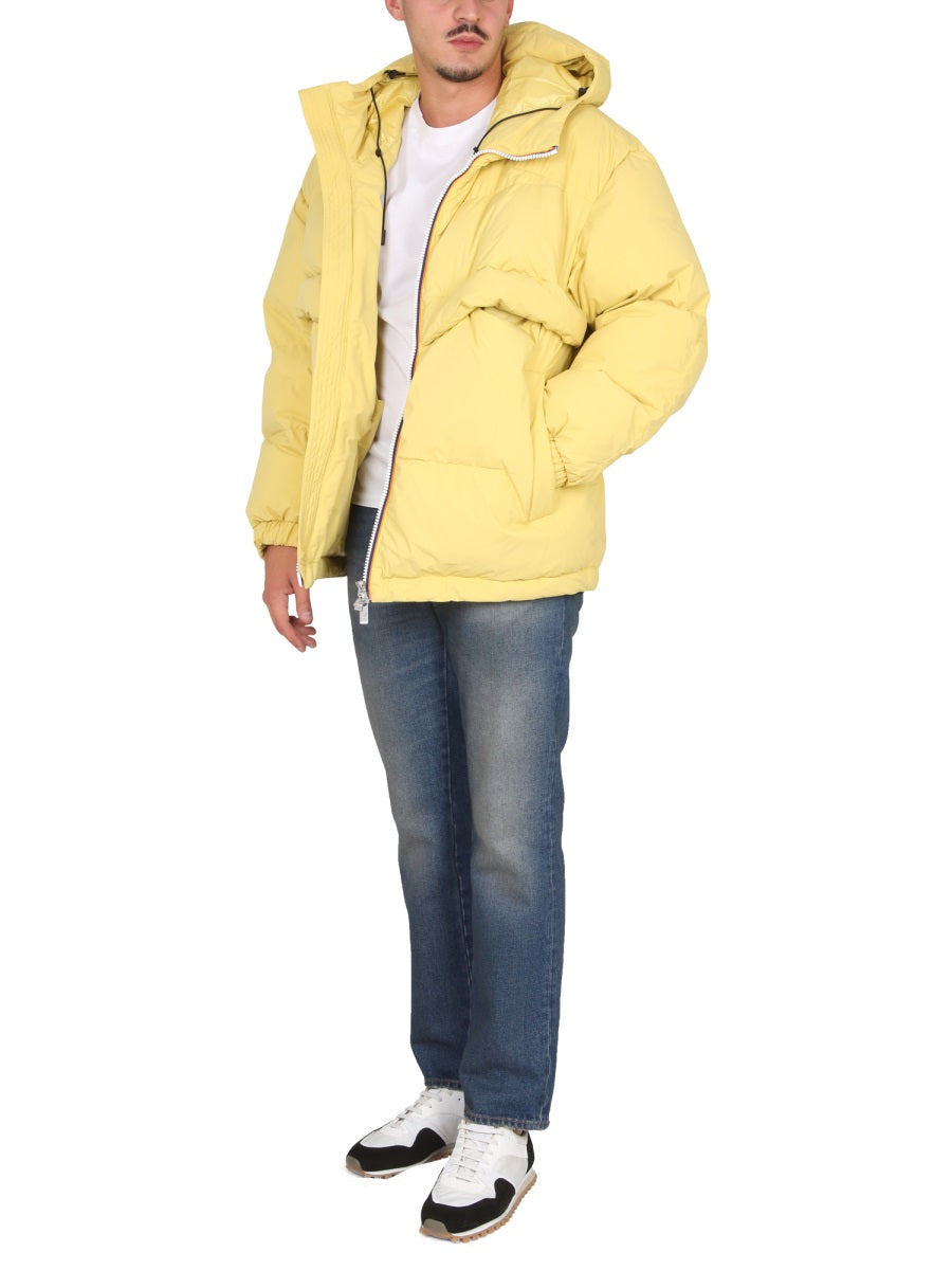 K-WAY Men's High Neck Padded Jacket with Hood