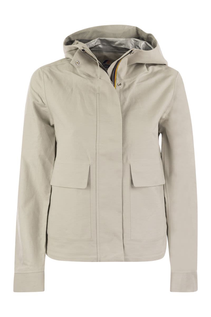 K-WAY Mini Hooded Waterproof Jacket for Women
