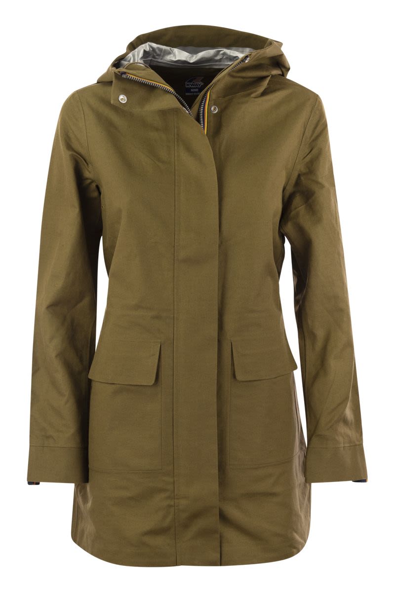 K-WAY Three-Quarter Length Women's Hooded Jacket