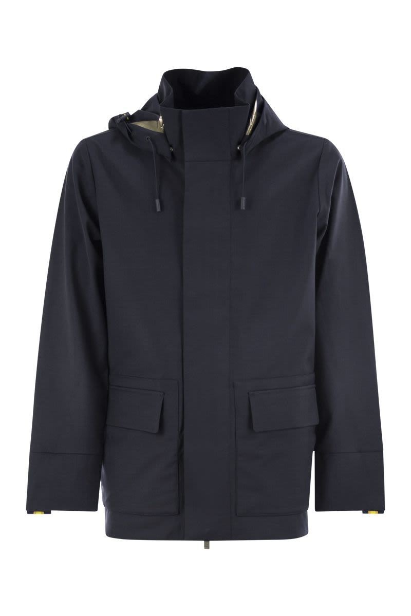 K-WAY Mid-Length Hooded Jacket for Men