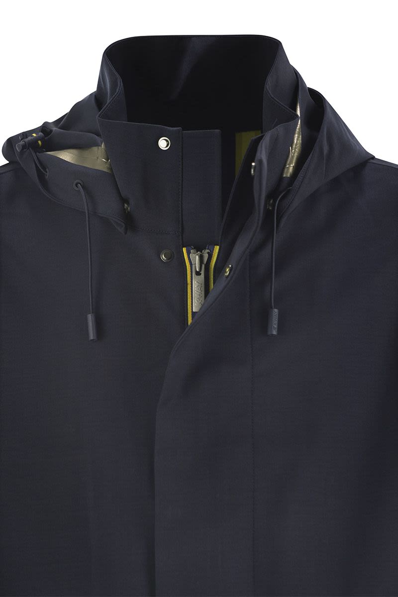 K-WAY Mid-Length Hooded Jacket for Men