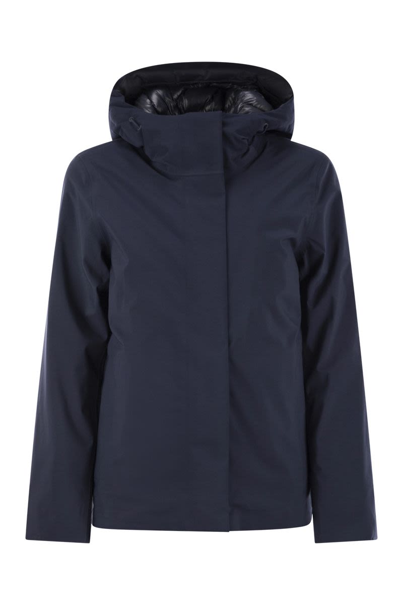 K-WAY Mid-Length Women's Padded Hooded Jacket
