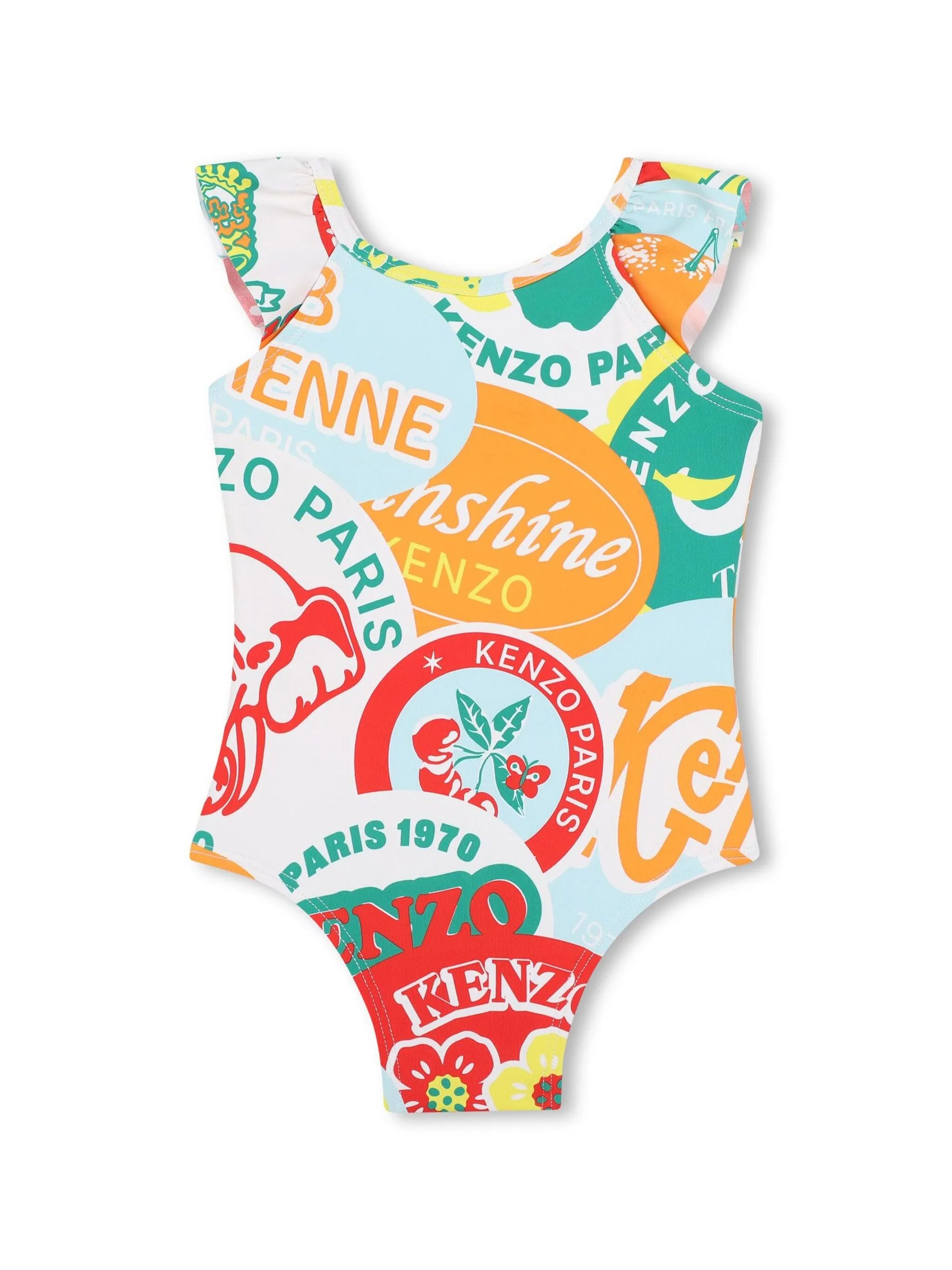 KENZO KIDS Girls' Ruffled One-Piece Swimsuit