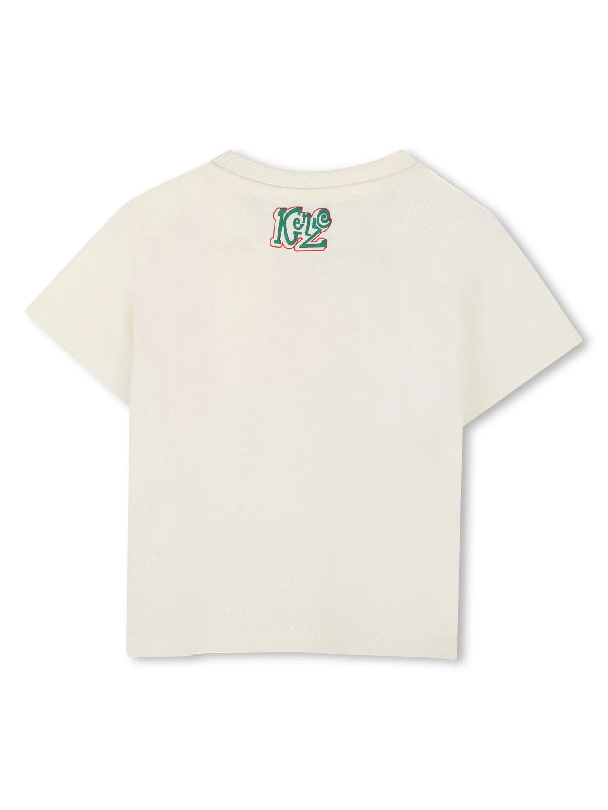 KENZO KIDS Kids' Crew Neck T-Shirt with Vibrant Print for Girls