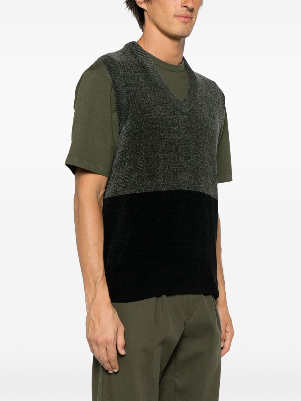 FRED PERRY Mini Colourblock Chenille Tank Top