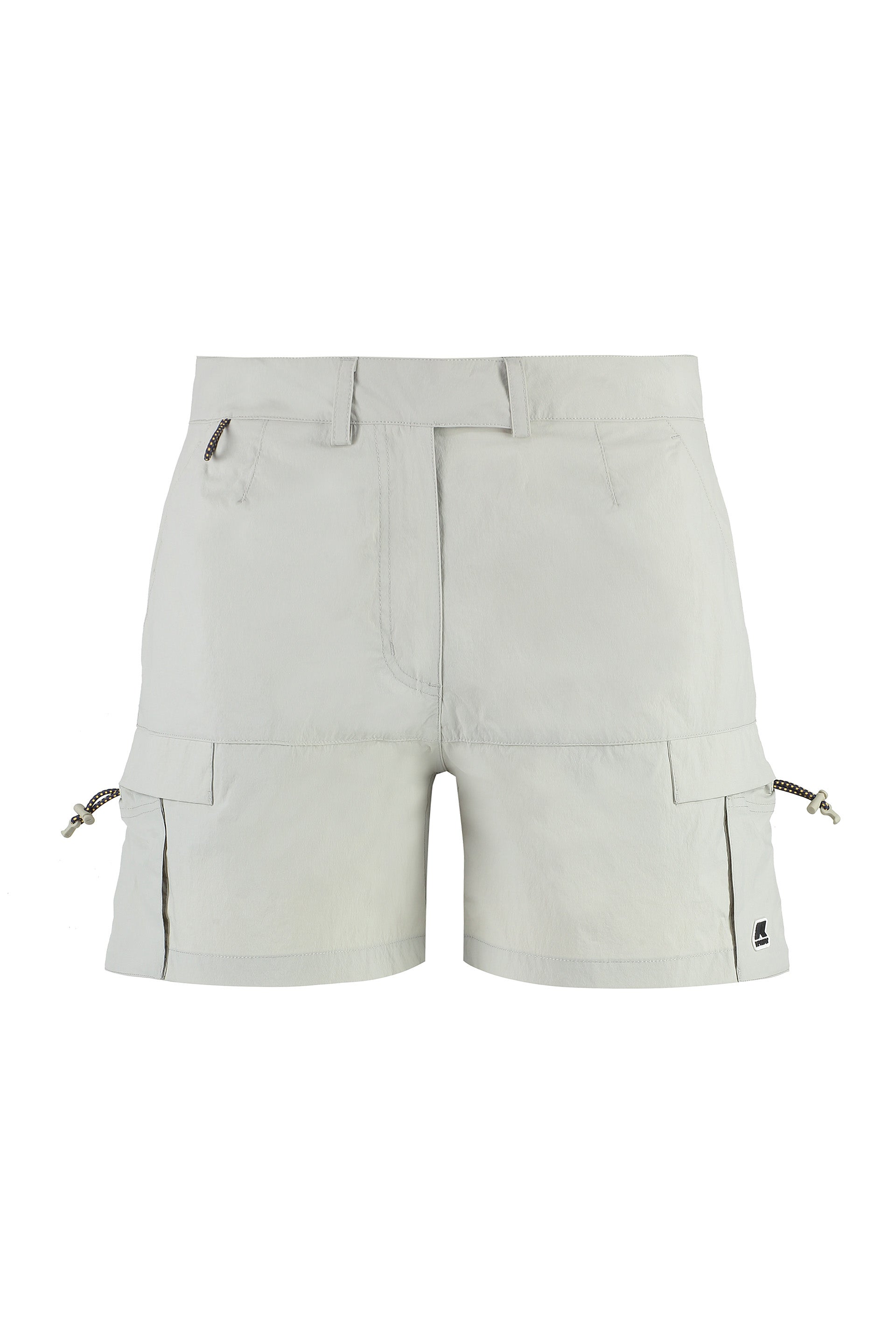 K-WAY Women's Mini Nylon Shorts with Multiple Pockets