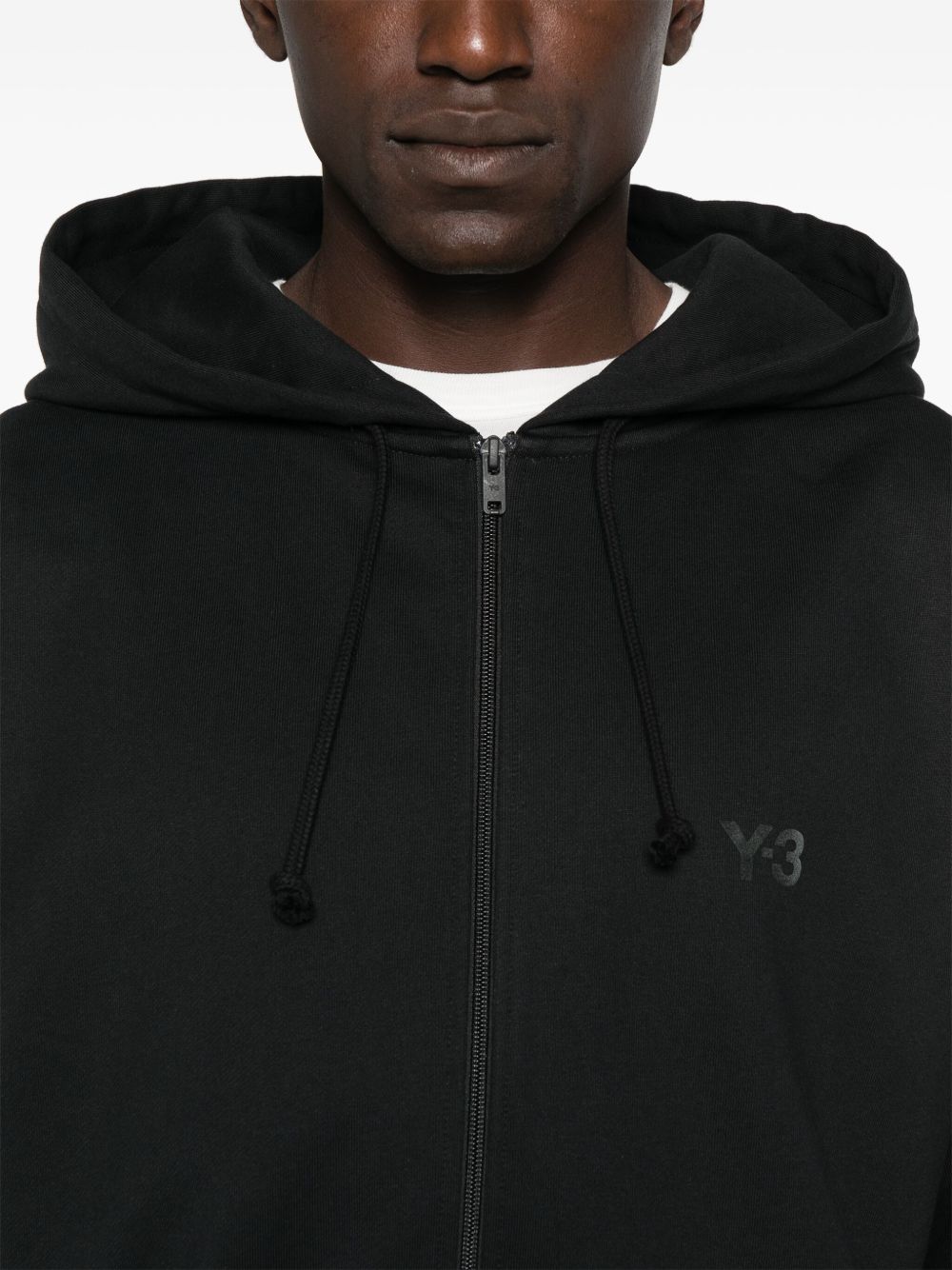 Y-3 Logo Cotton Blend Hoodie for Men - FW25 Collection