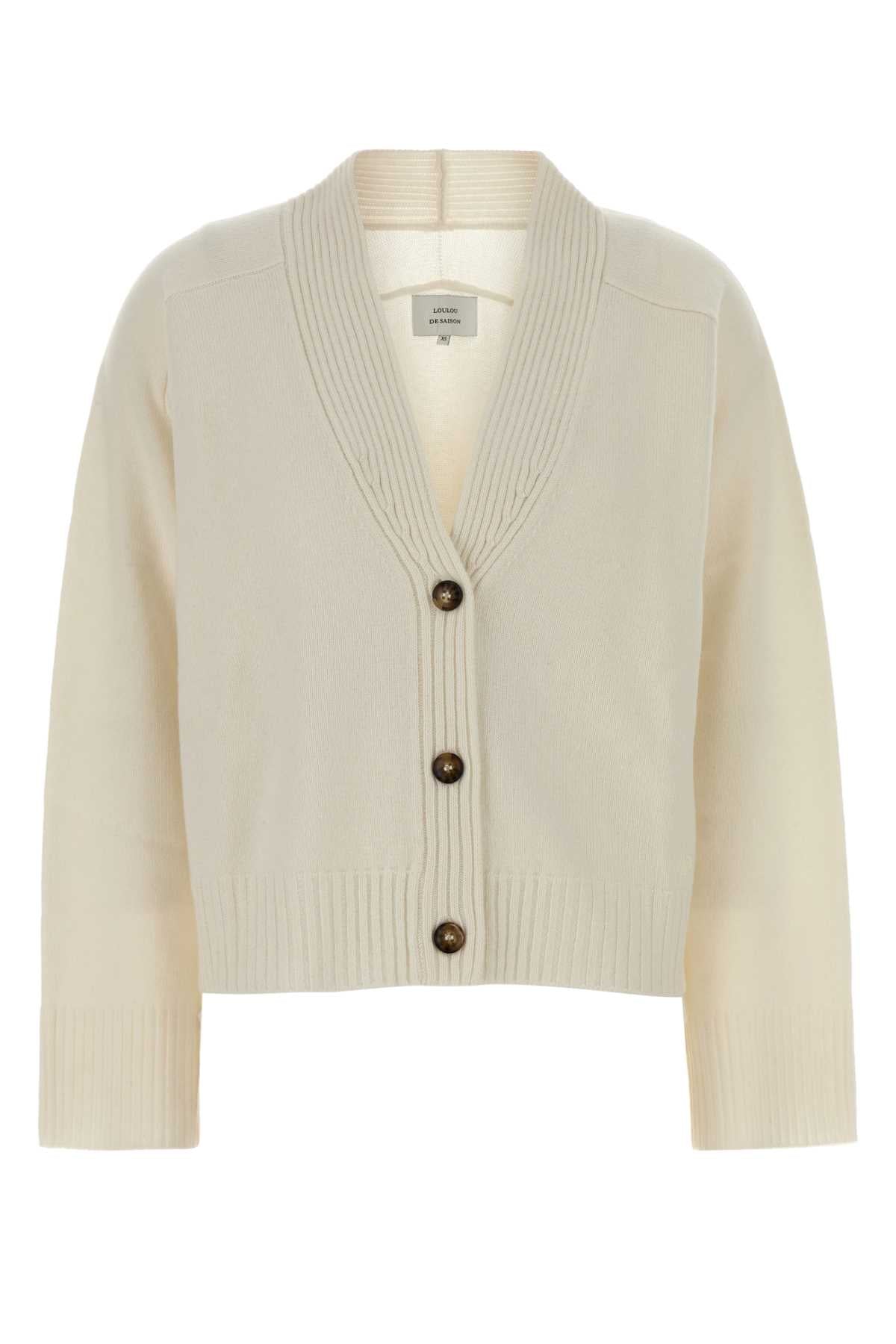 LOULOU Oversize Cashmere V Neck Cardigan