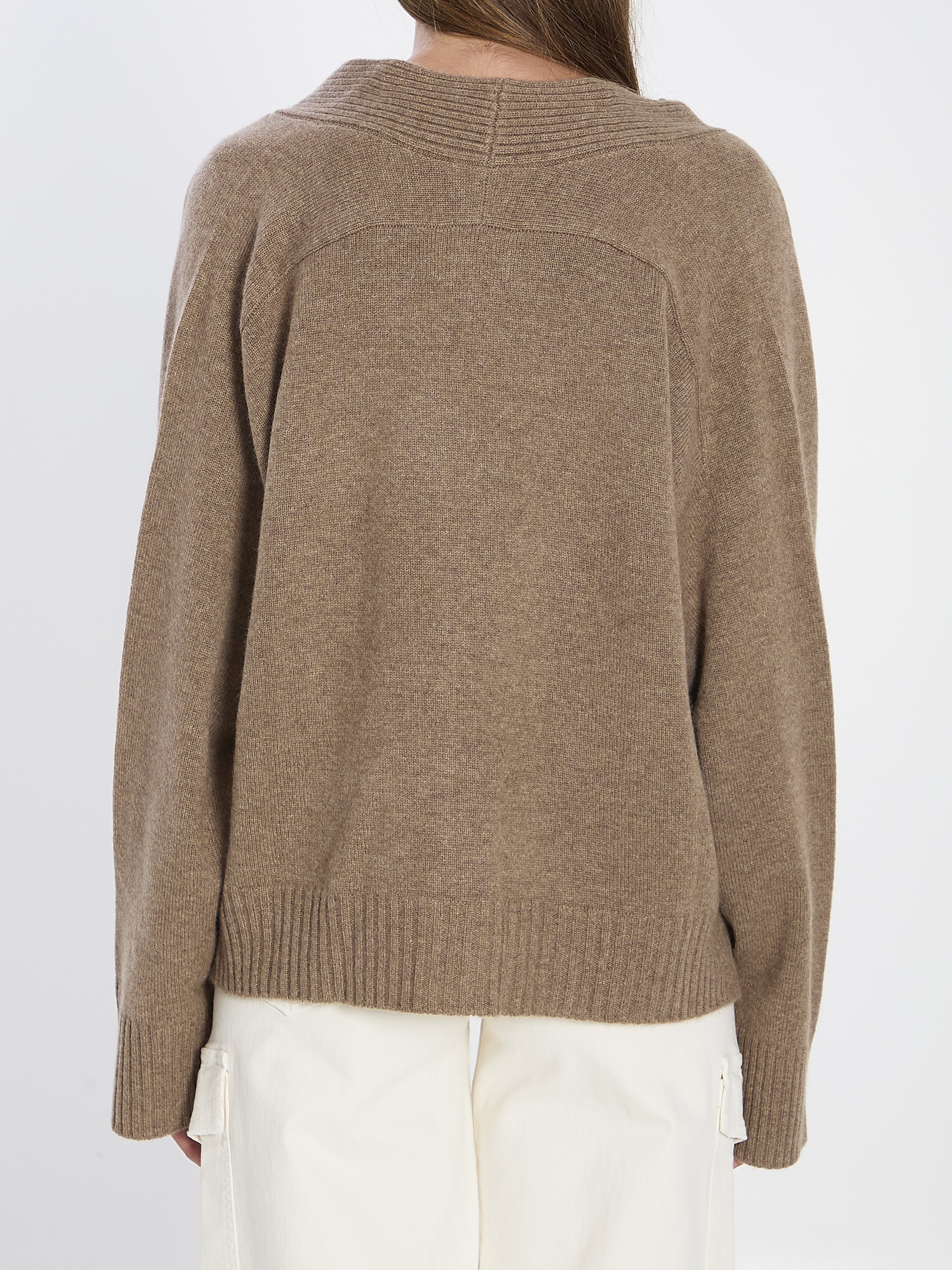 LOULOU DE SAISON Kaia Cashmere Cardigan - Relaxed Fit
