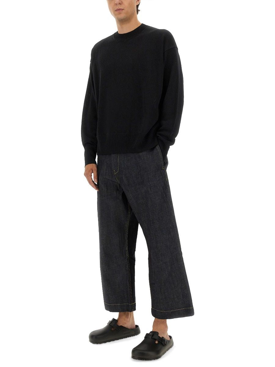 STUDIO NICHOLSON Paper Knit Pullover Sweater for Men - FW25