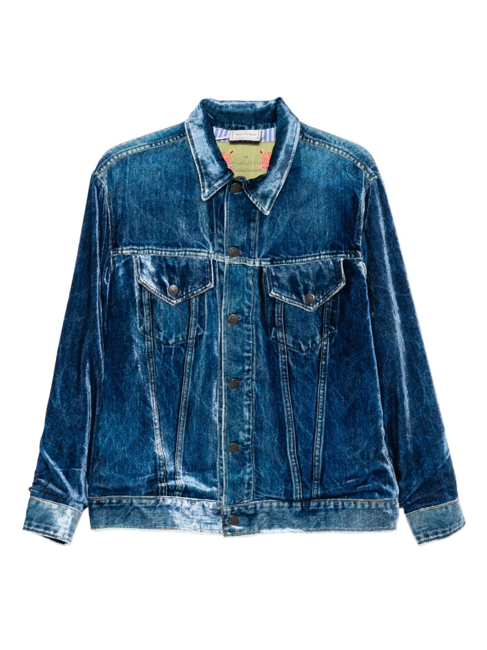PIERRE LOUIS MASCIA Classic Denim Print Jacket for Women