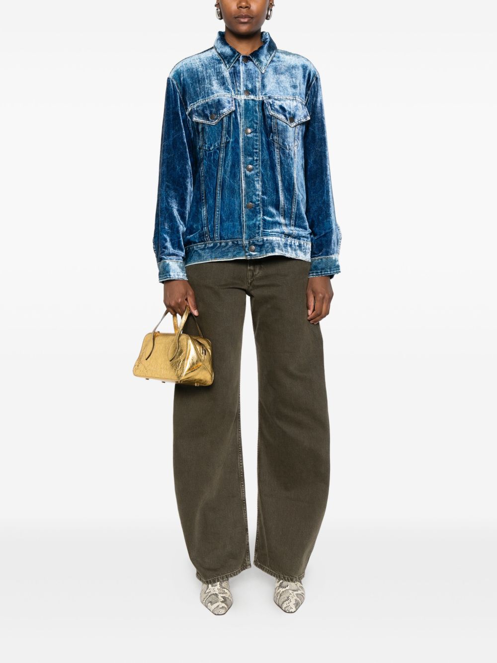 PIERRE LOUIS MASCIA Classic Denim Print Jacket for Women