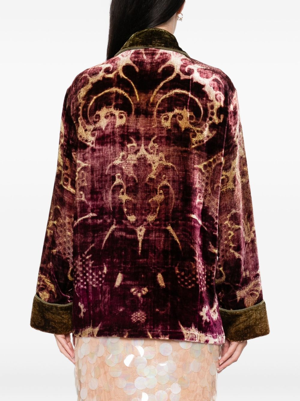 PIERRE LOUIS MASCIA Double-Breasted Velvet Jacket