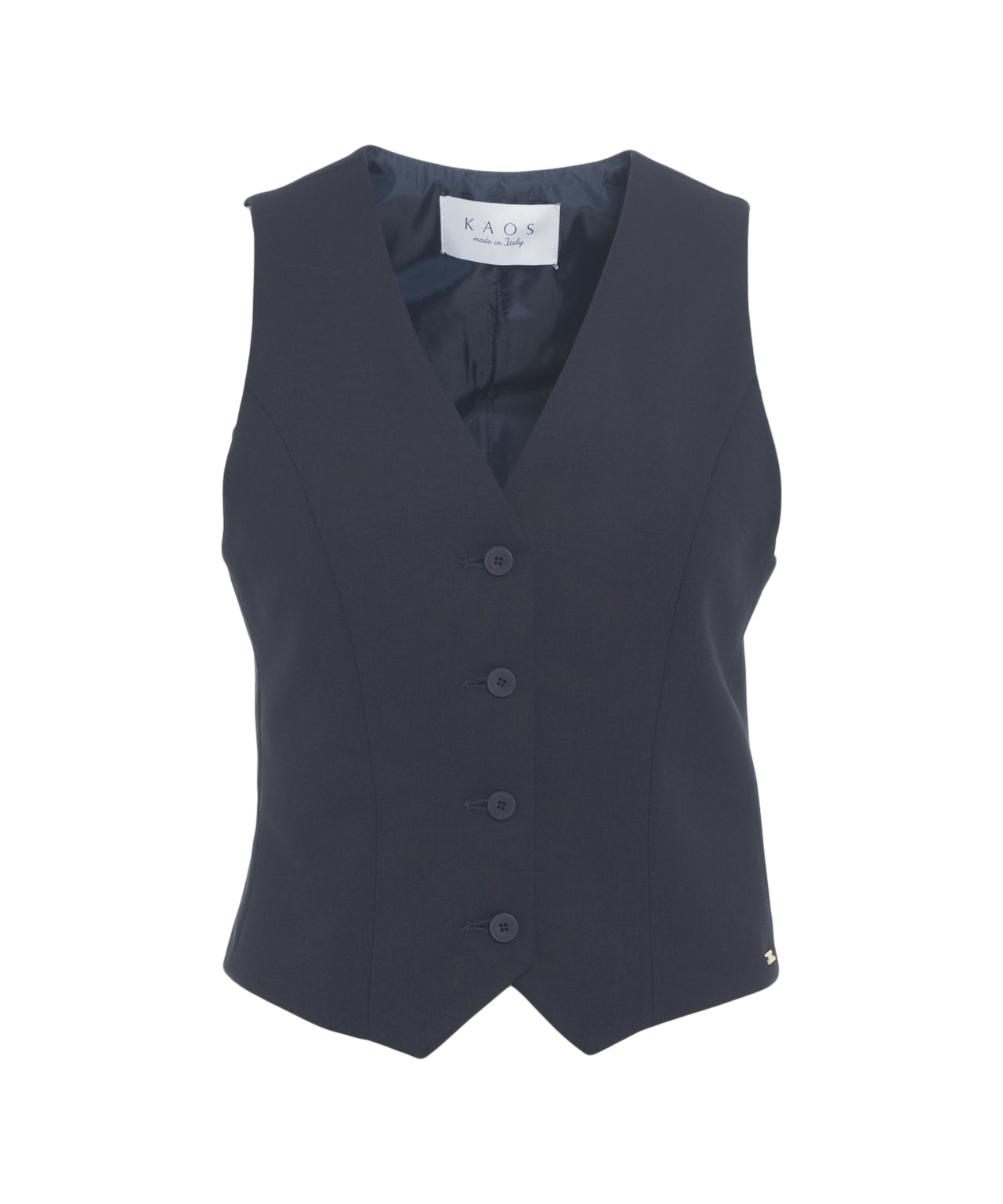 KAOS Slim-Fit Classic V-Neck Waistcoat for Women