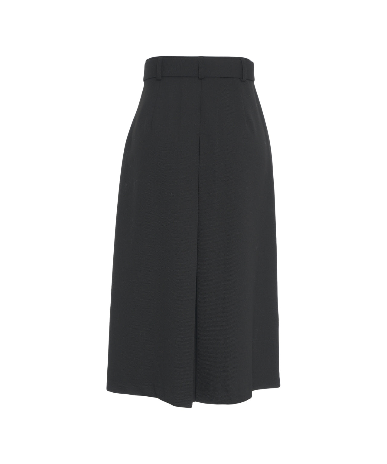 KAOS High Waist Midi Pleated Skirt with Belt