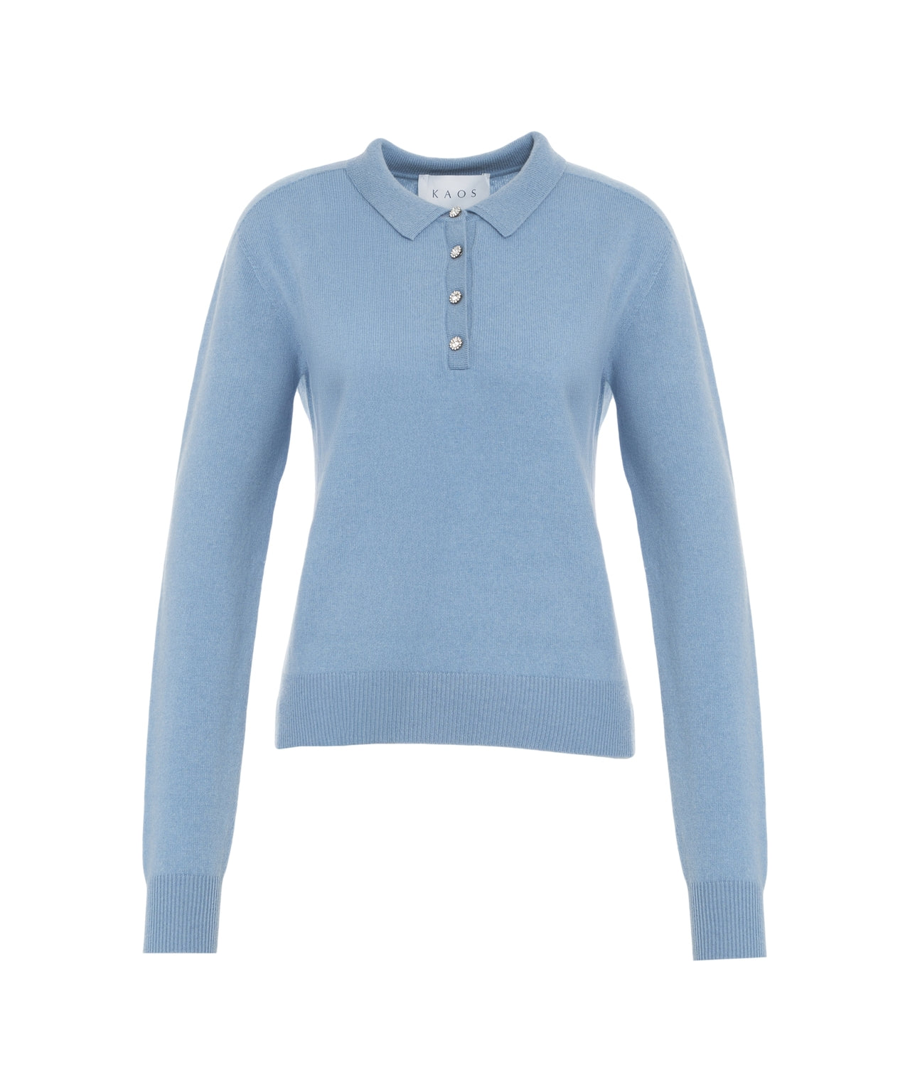 KAOS Elegant Polo Collar Pullover Sweater for Women