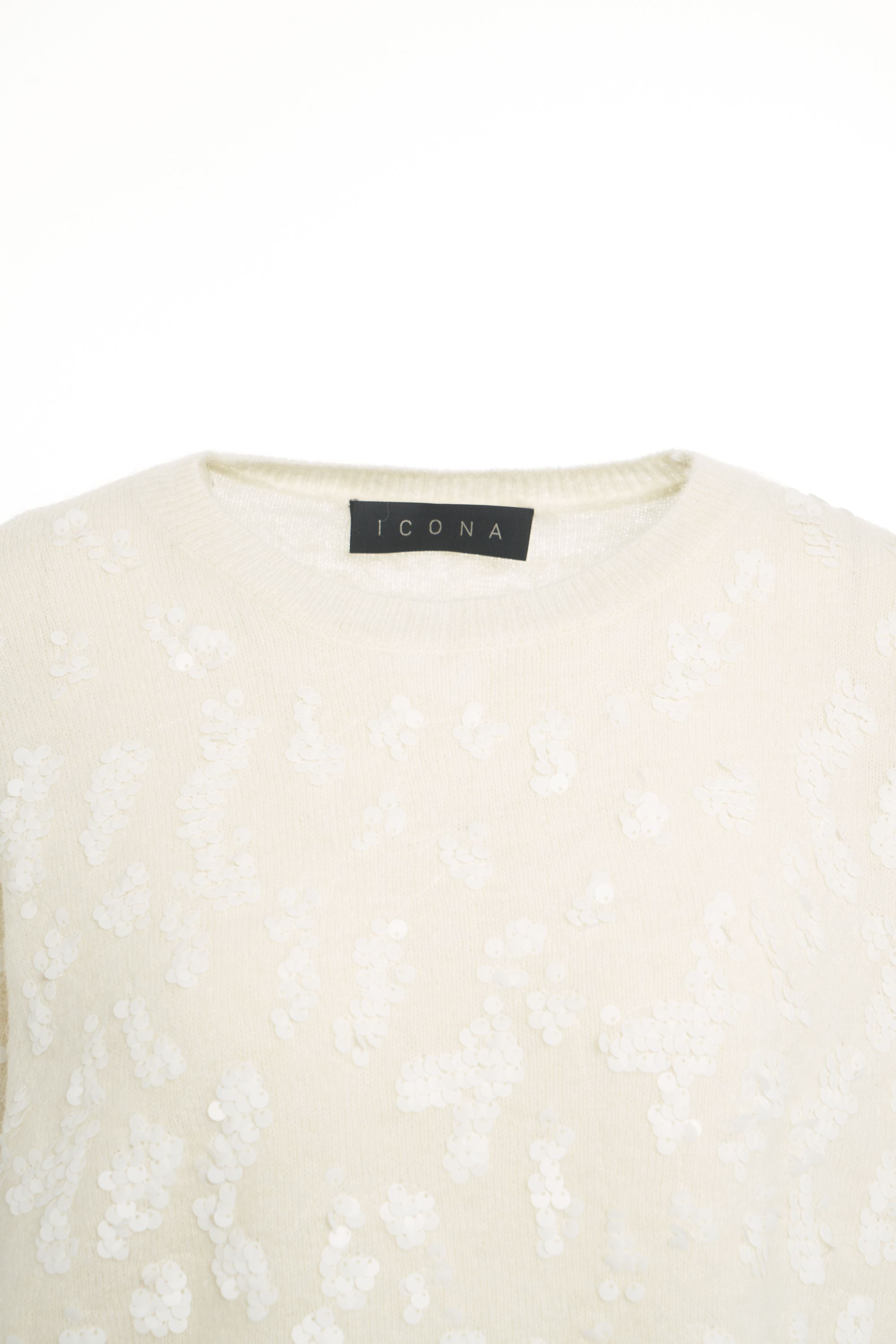 KAOS Oversized Pullover with Sequin Embellishments