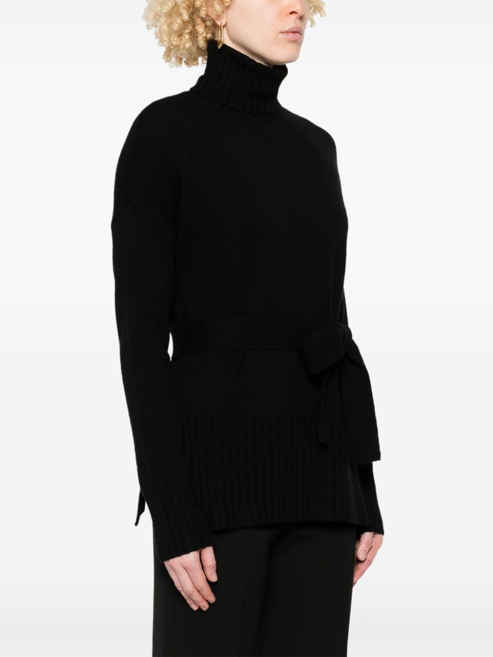 WILD CASHMERE Belted Mini Sweater