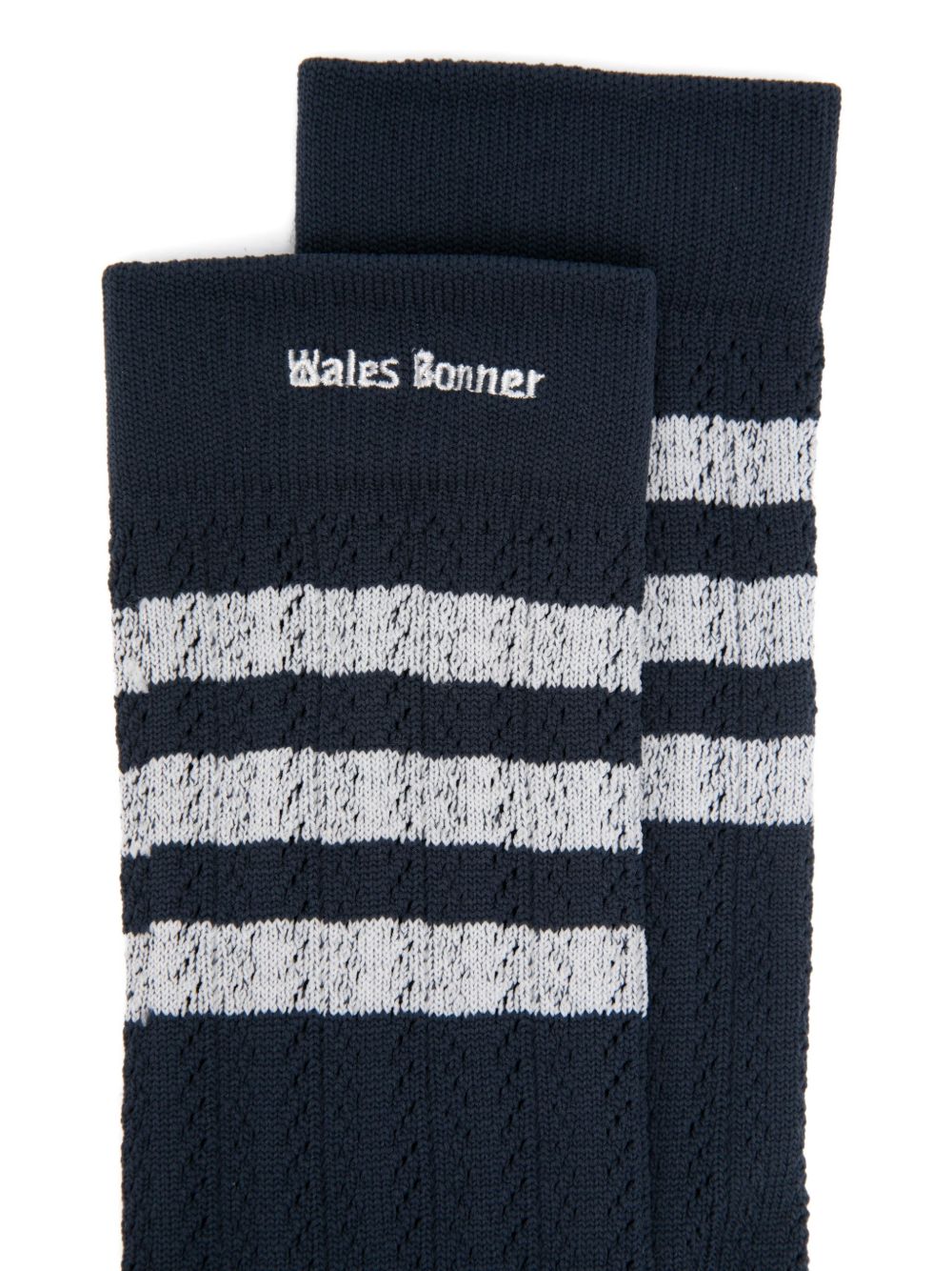 ADIDAS X WALES BONNER Fashionable Striped Logo Cotton Socks for Men