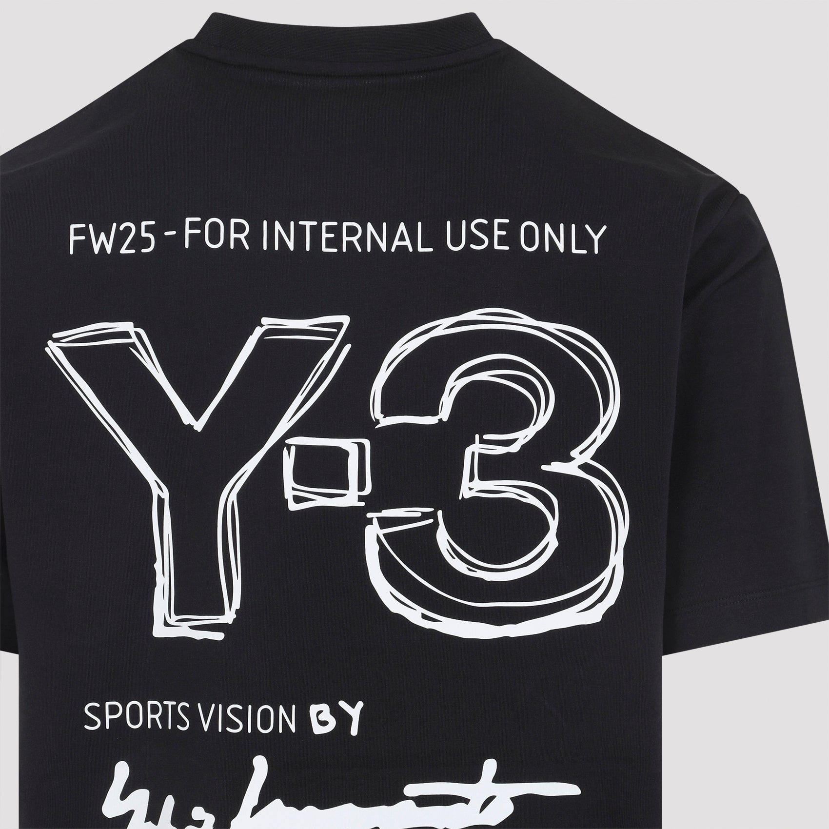 Y-3 Short-Sleeve Logo-Print T-Shirt