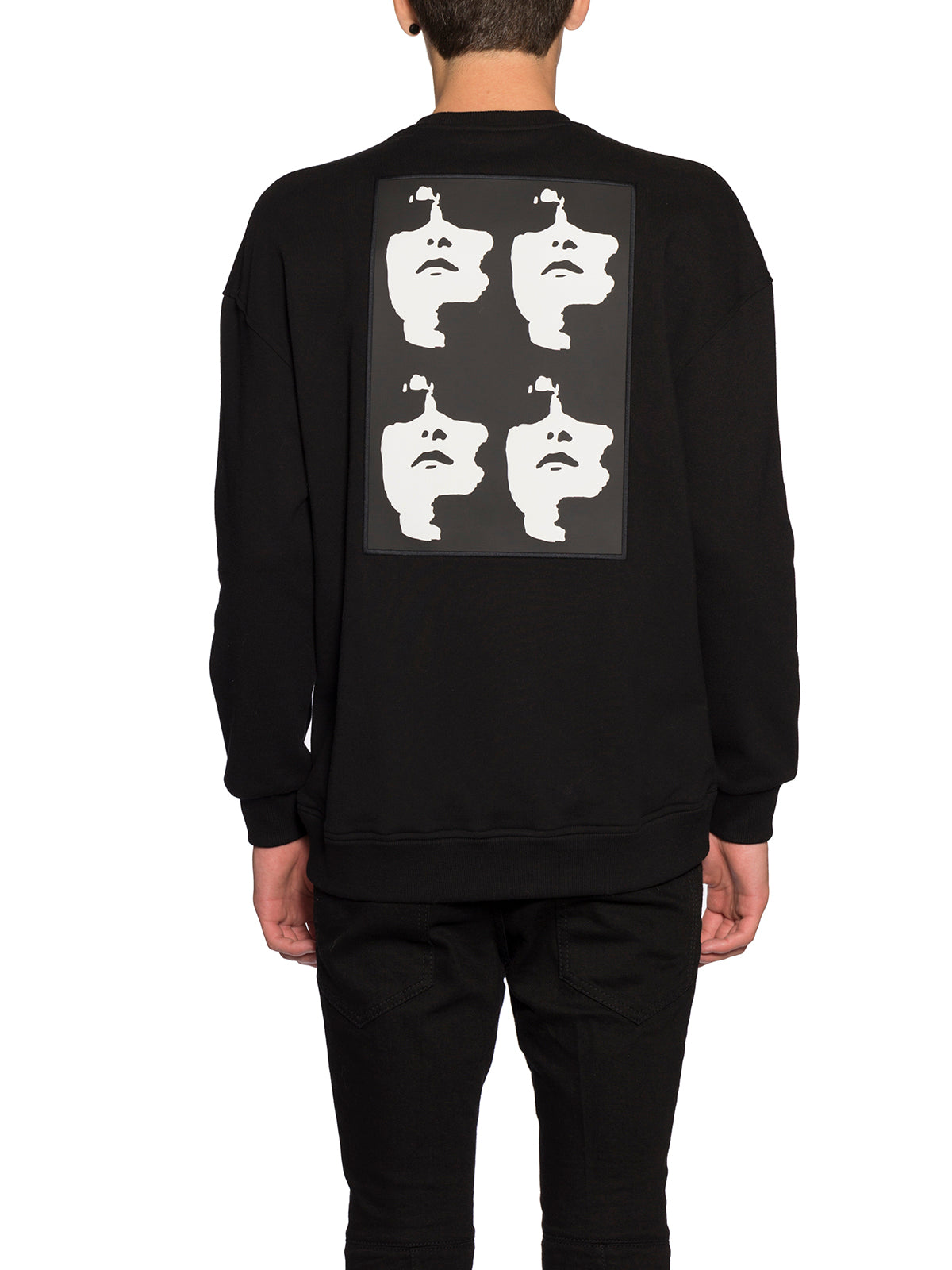NEIL BARRETT Cotton Sweatshirt with Patches - Size M